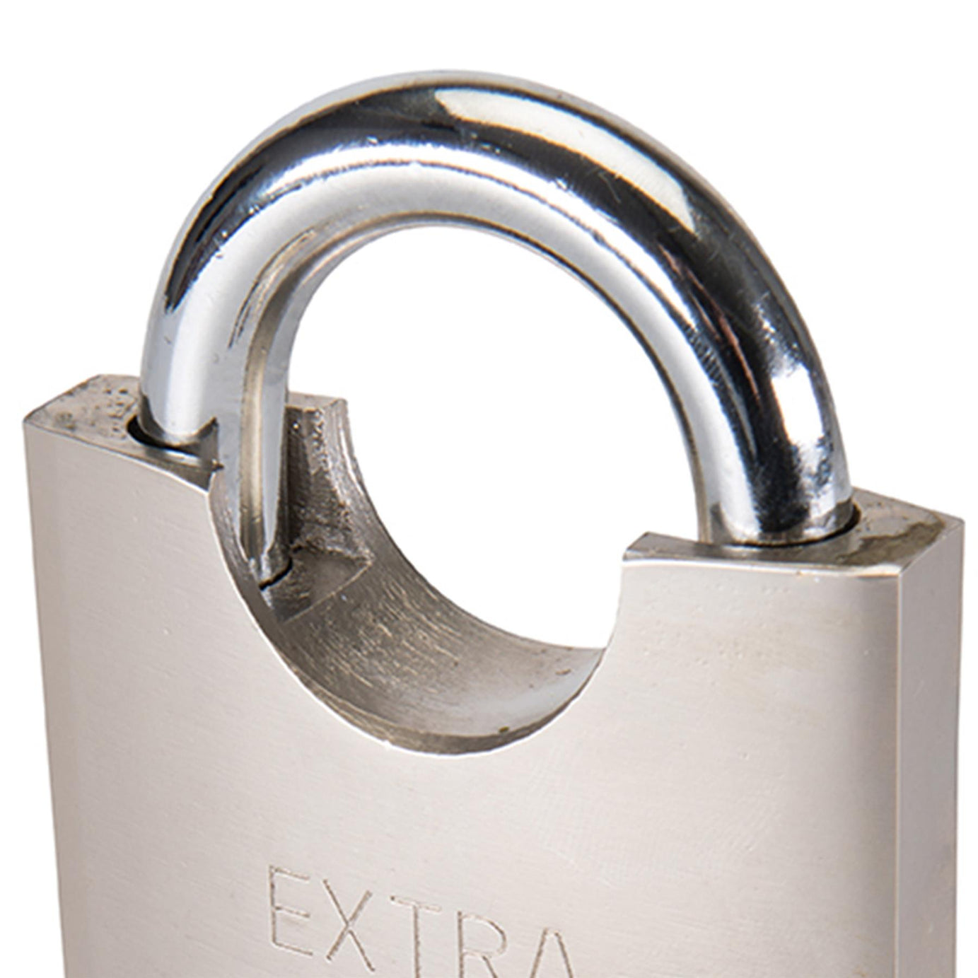 Shrouded Padlock 70mm Security Safety Burglar Chrome-Plated Steel Body & Shackle