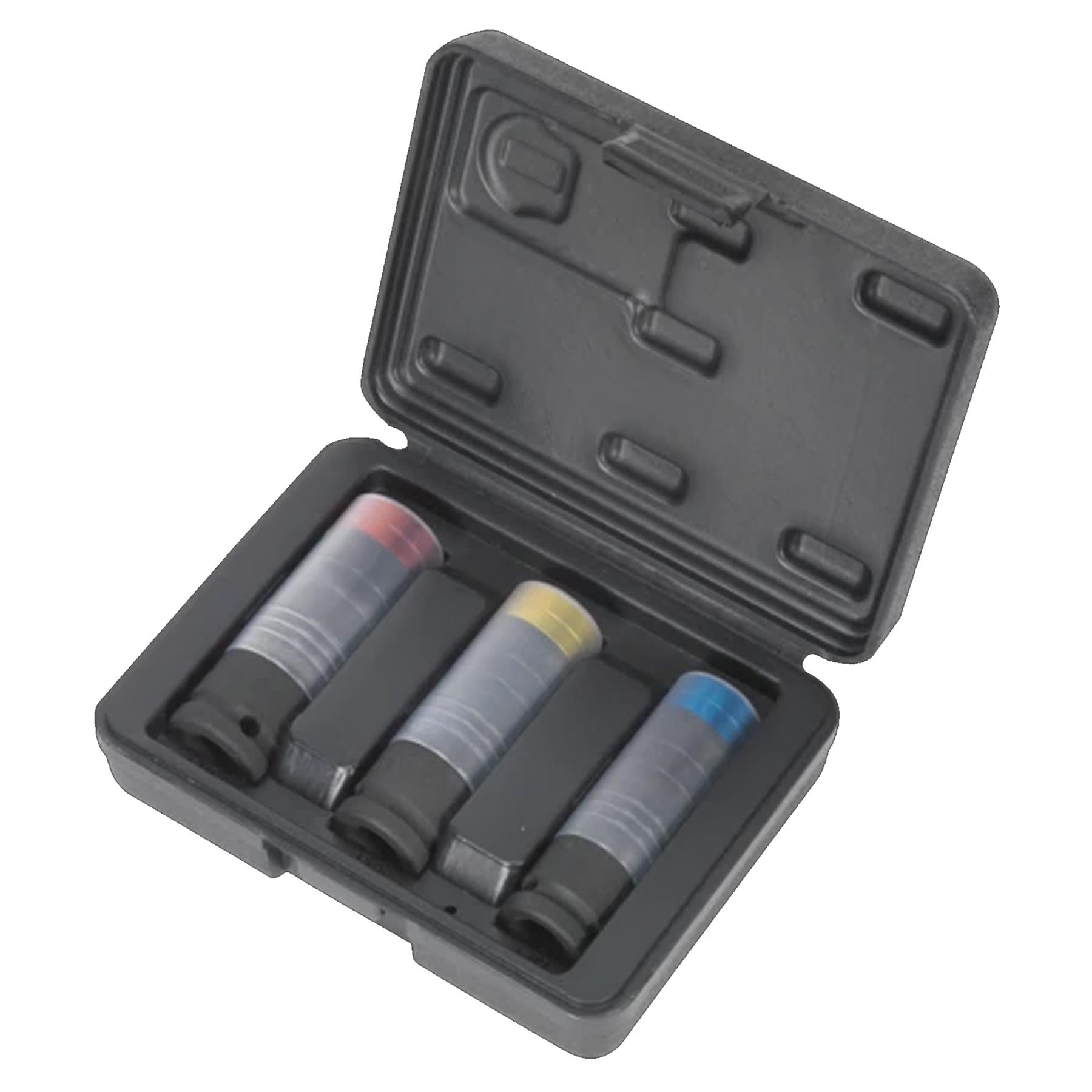 Sealey Alloy Wheel Ultra-Power Impact Socket Set 3pc 1/2"Sq Drive