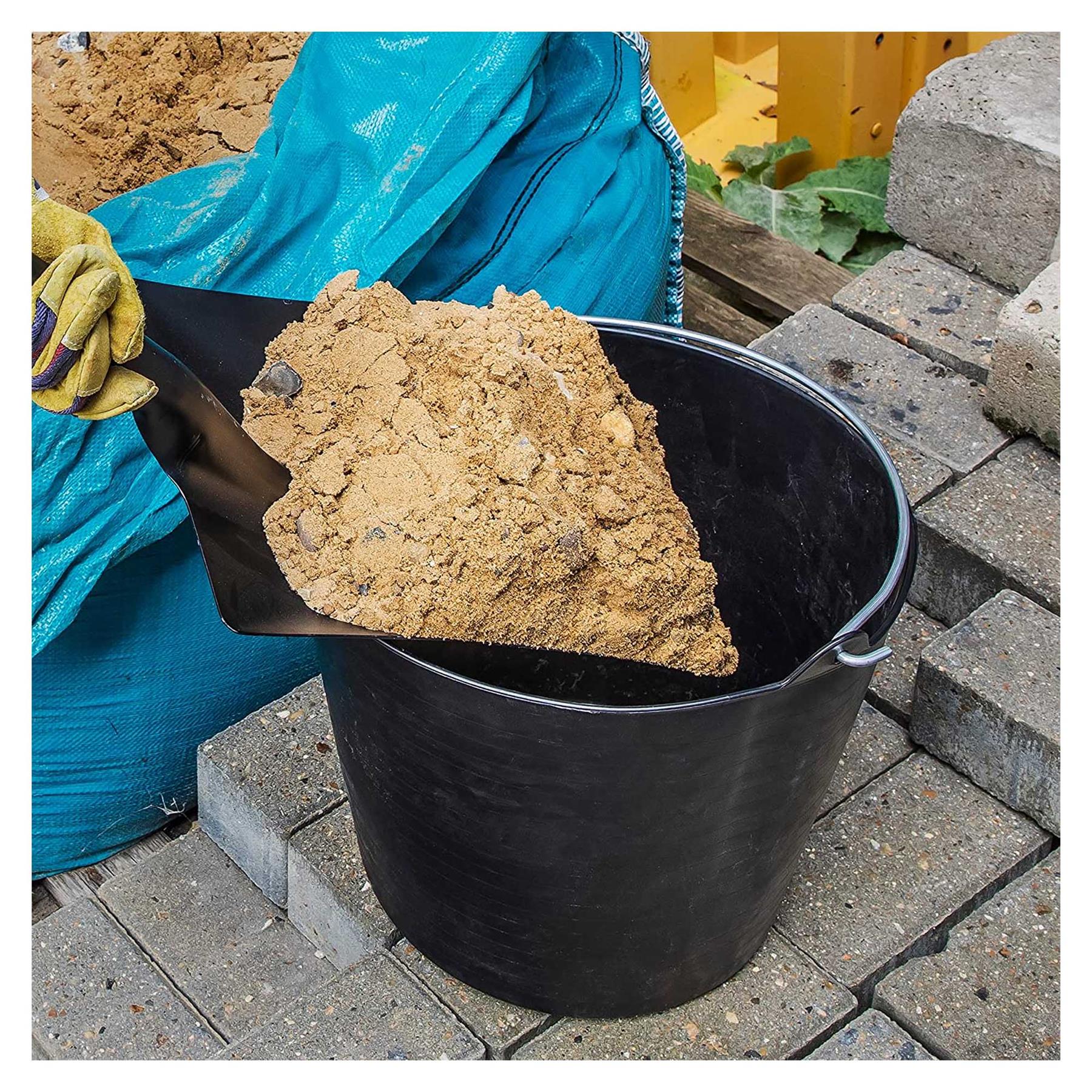 Sealey Heavy-Duty Flexi Tub 26L with Metal Handle - Black