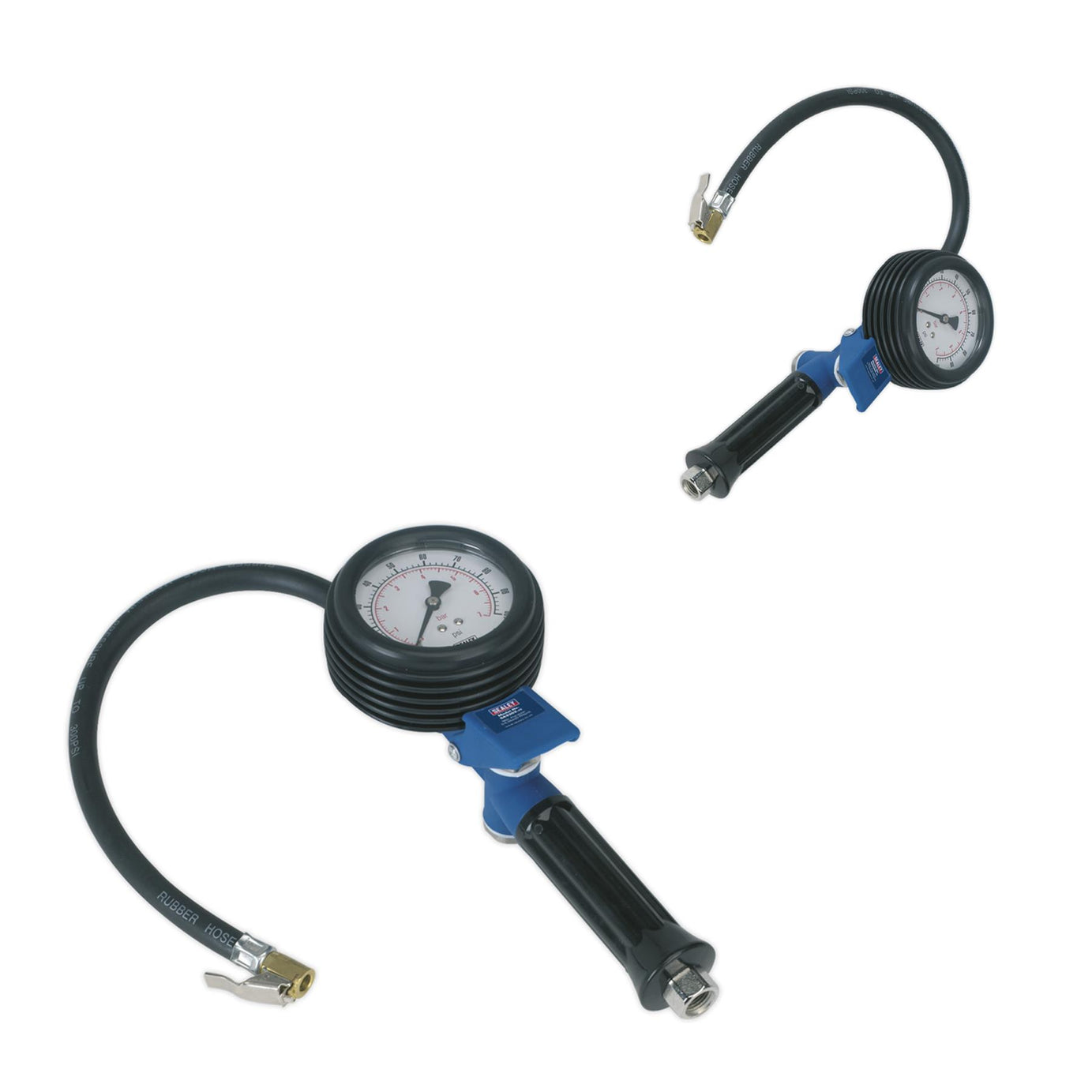 Sealey Jumbo Tyre Inflator with Clip-On Connector