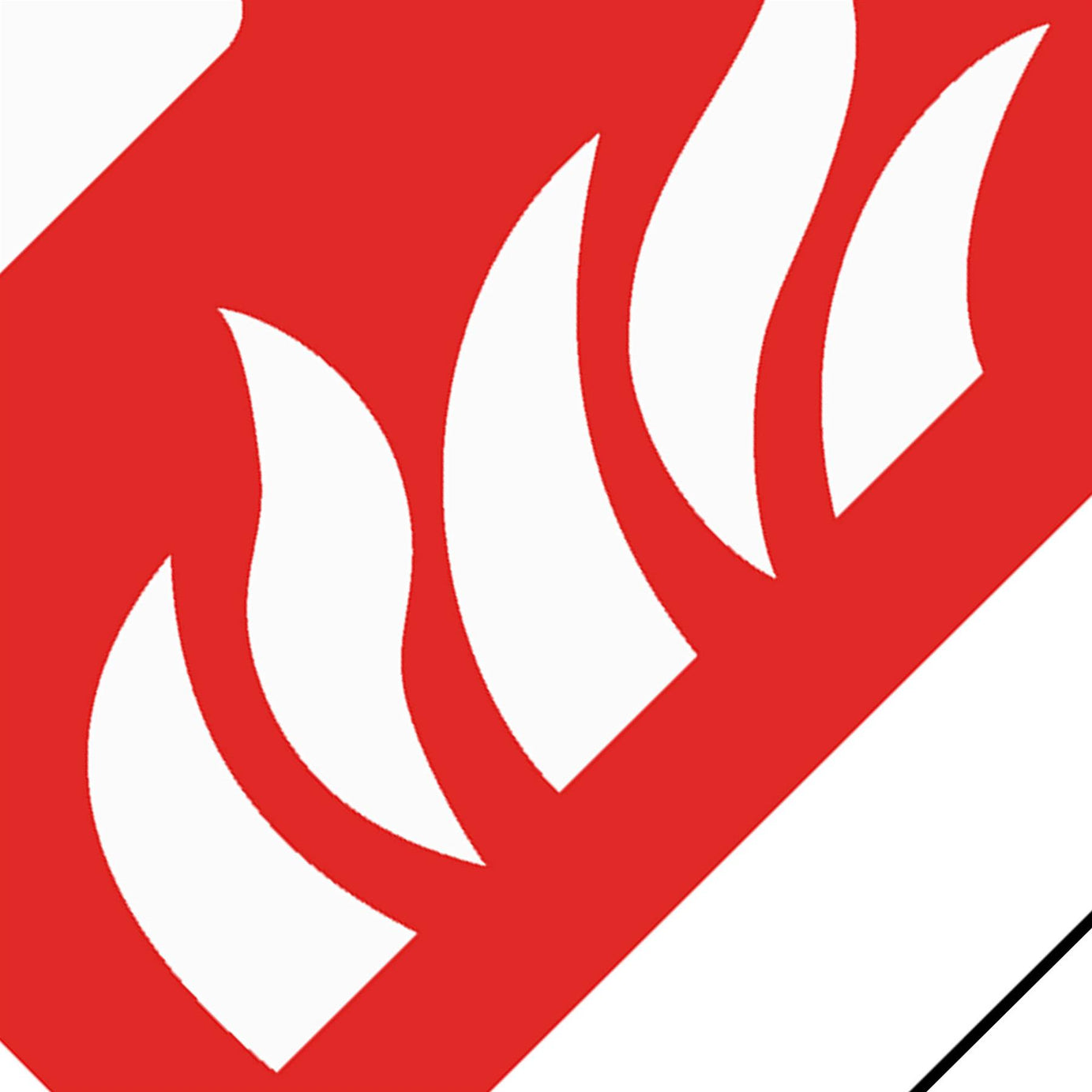 Sealey Safety Sign - Fire Alarm Symbol - Rigid Plastic - Pack of 10