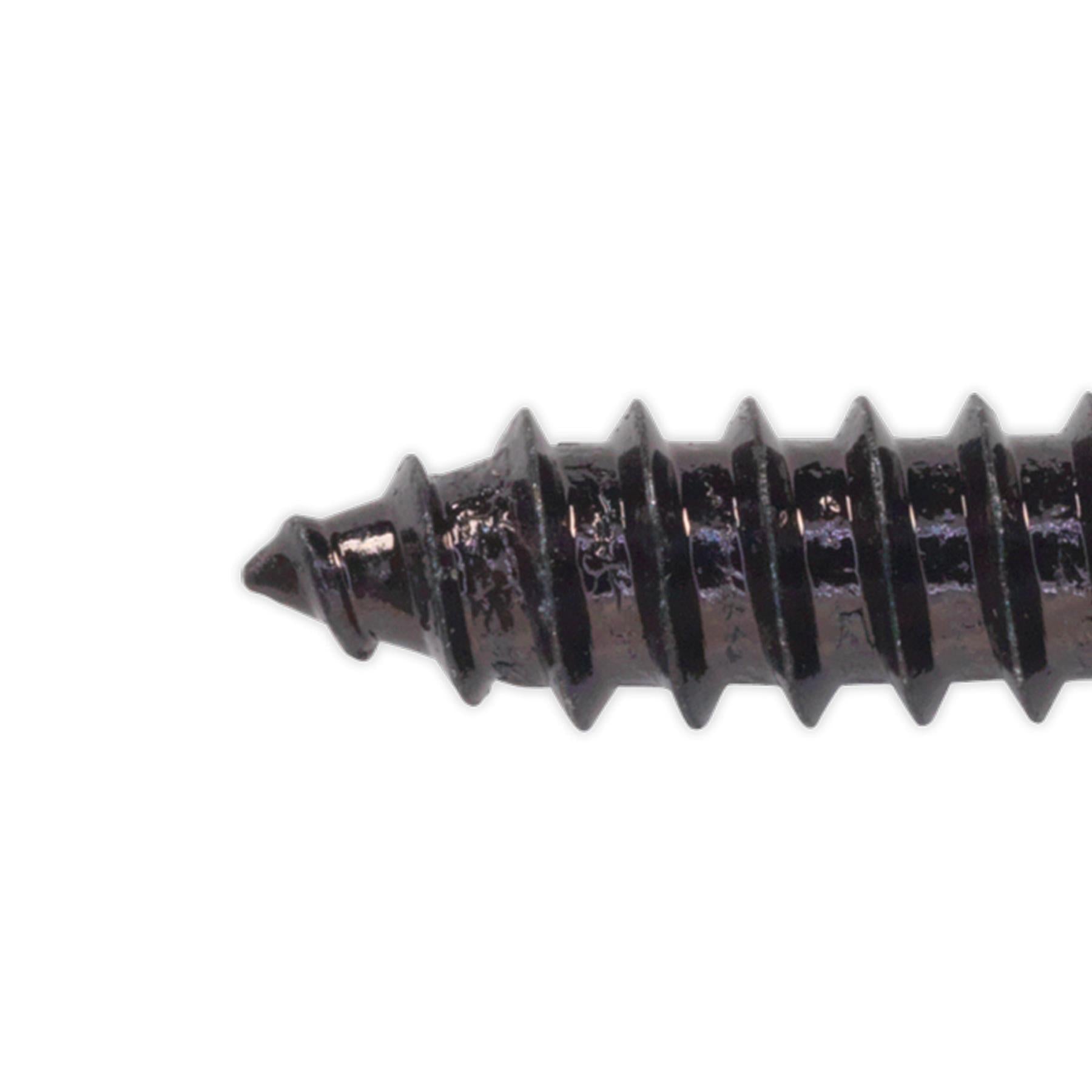 Sealey Self Tapping Screw 4.8 x 19mm Flanged Head Black Pozi Pack o