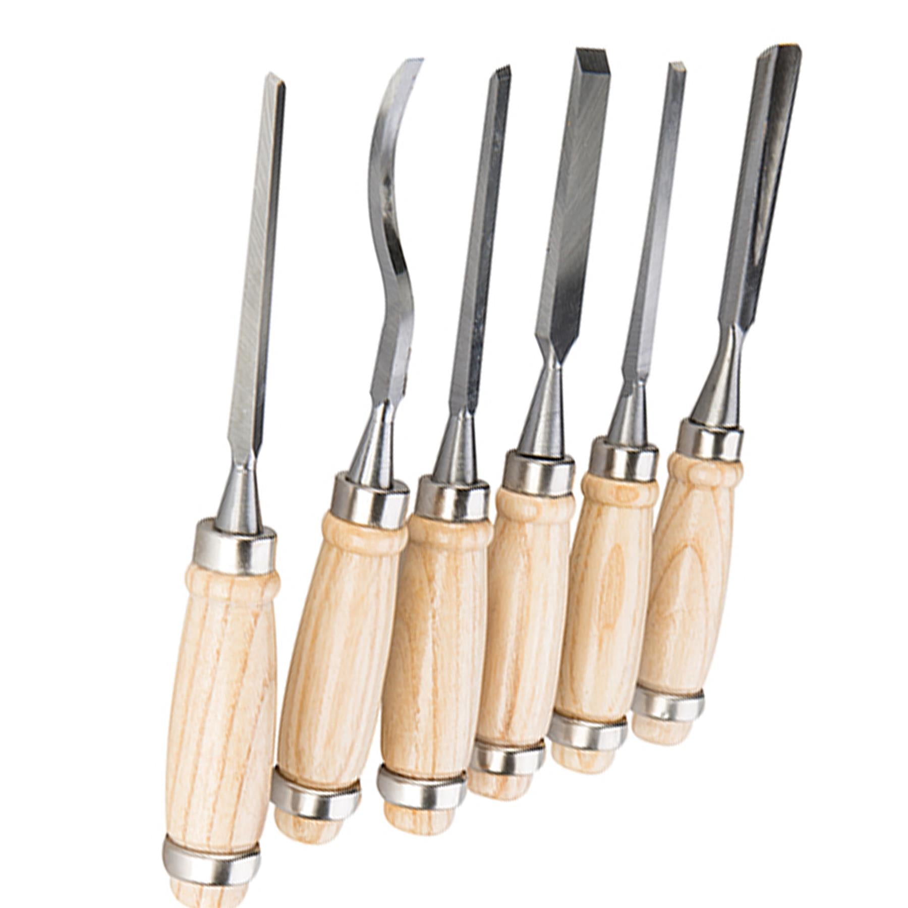 Precision Wood Carving Set 12pce Woodwork Chisels Detailed 200mm Wood Carving