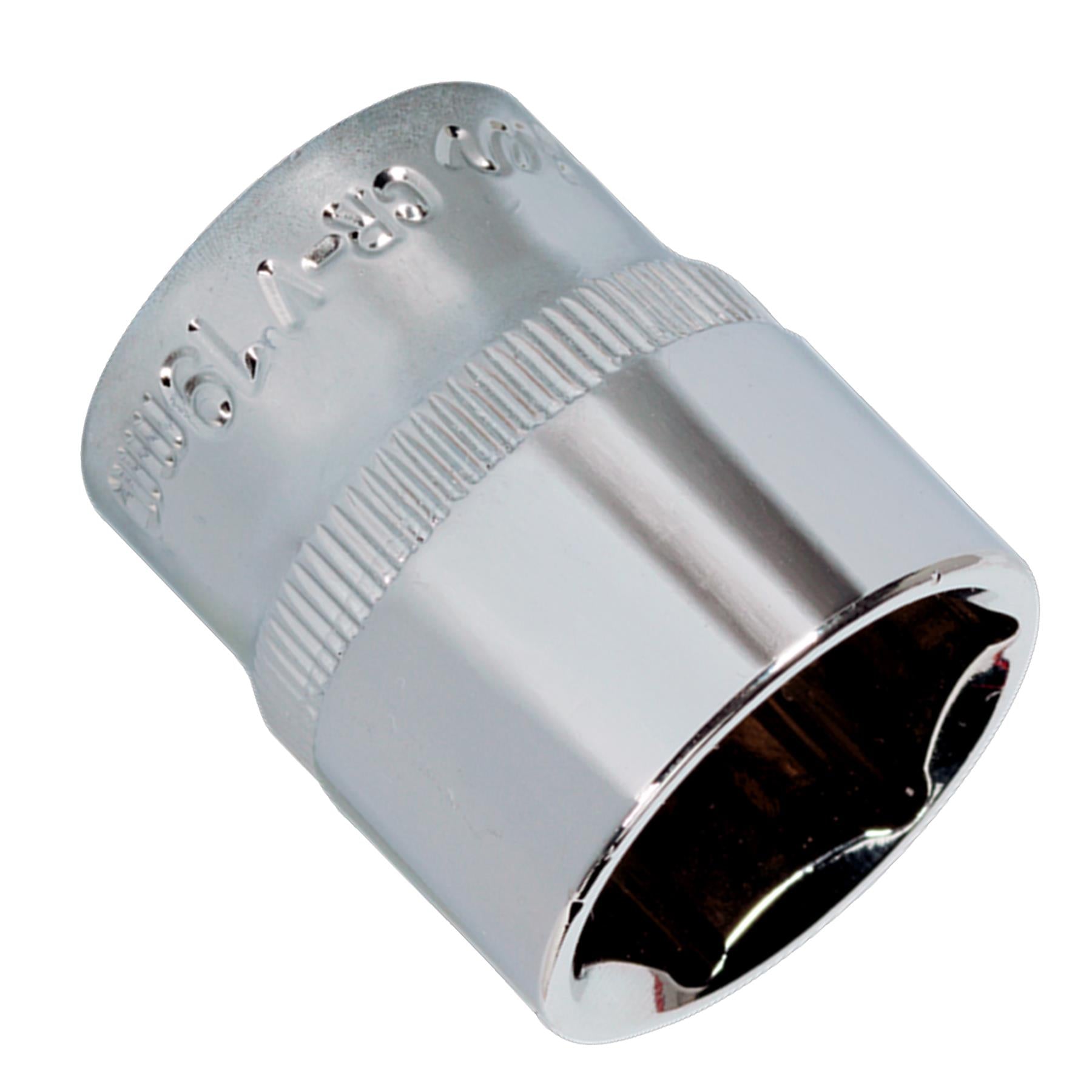 Sealey WallDrive Socket 19mm 3/8"Sq Drive Fully Polished