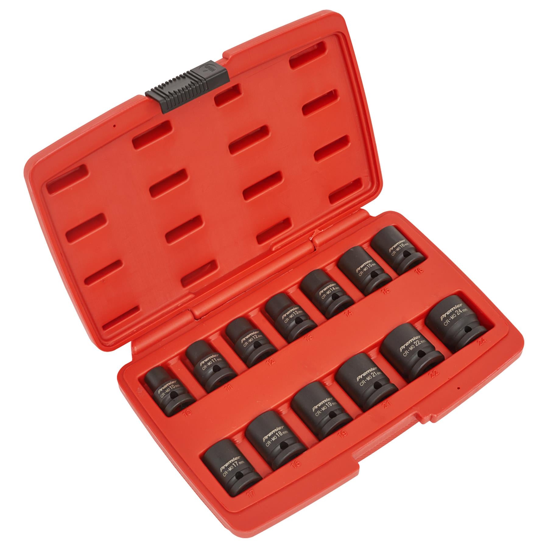 Sealey Impact Socket Set 13pc 1/2"Sq Drive 12pt