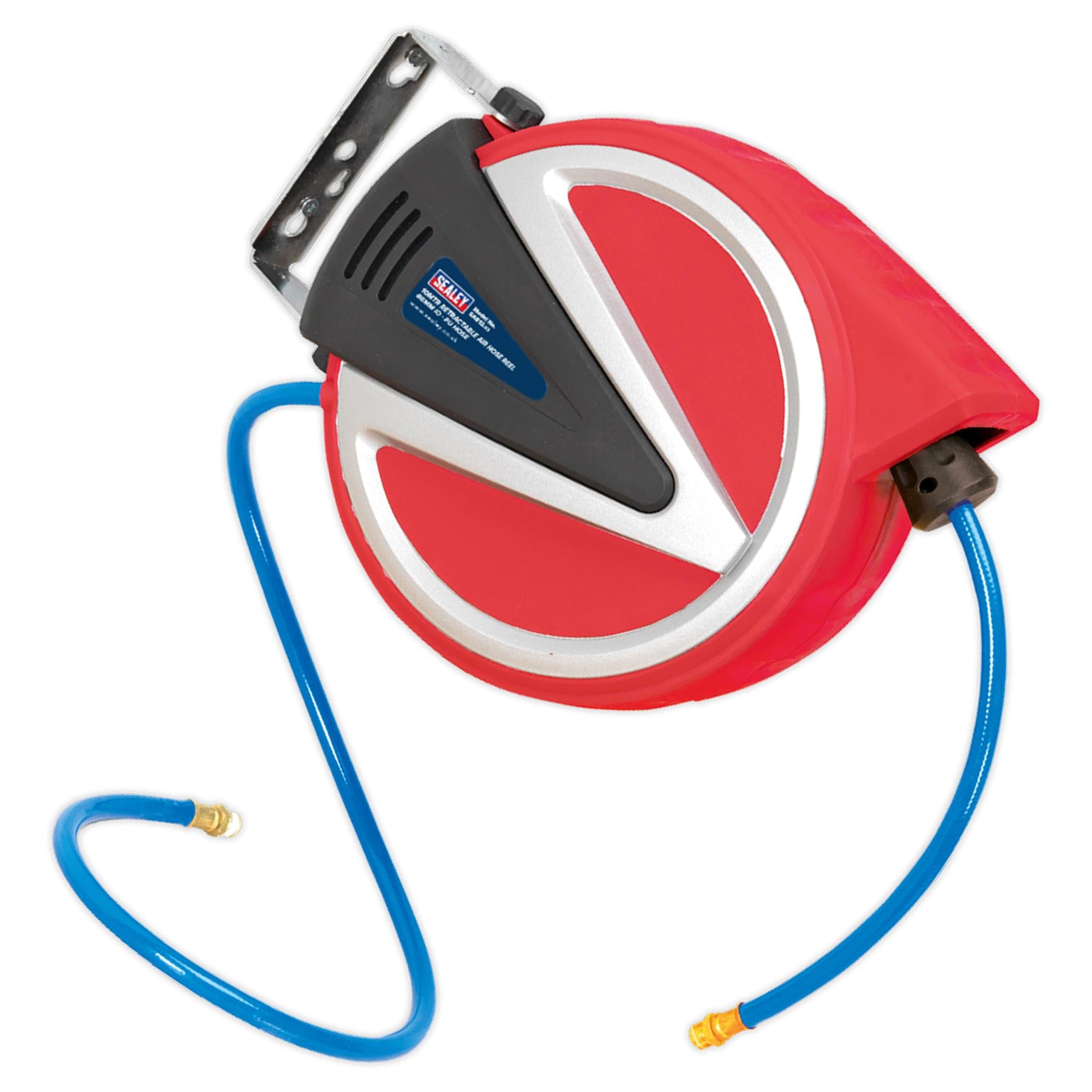 Sealey Retractable Air Hose Reel 10m 8mm ID - PU Hose