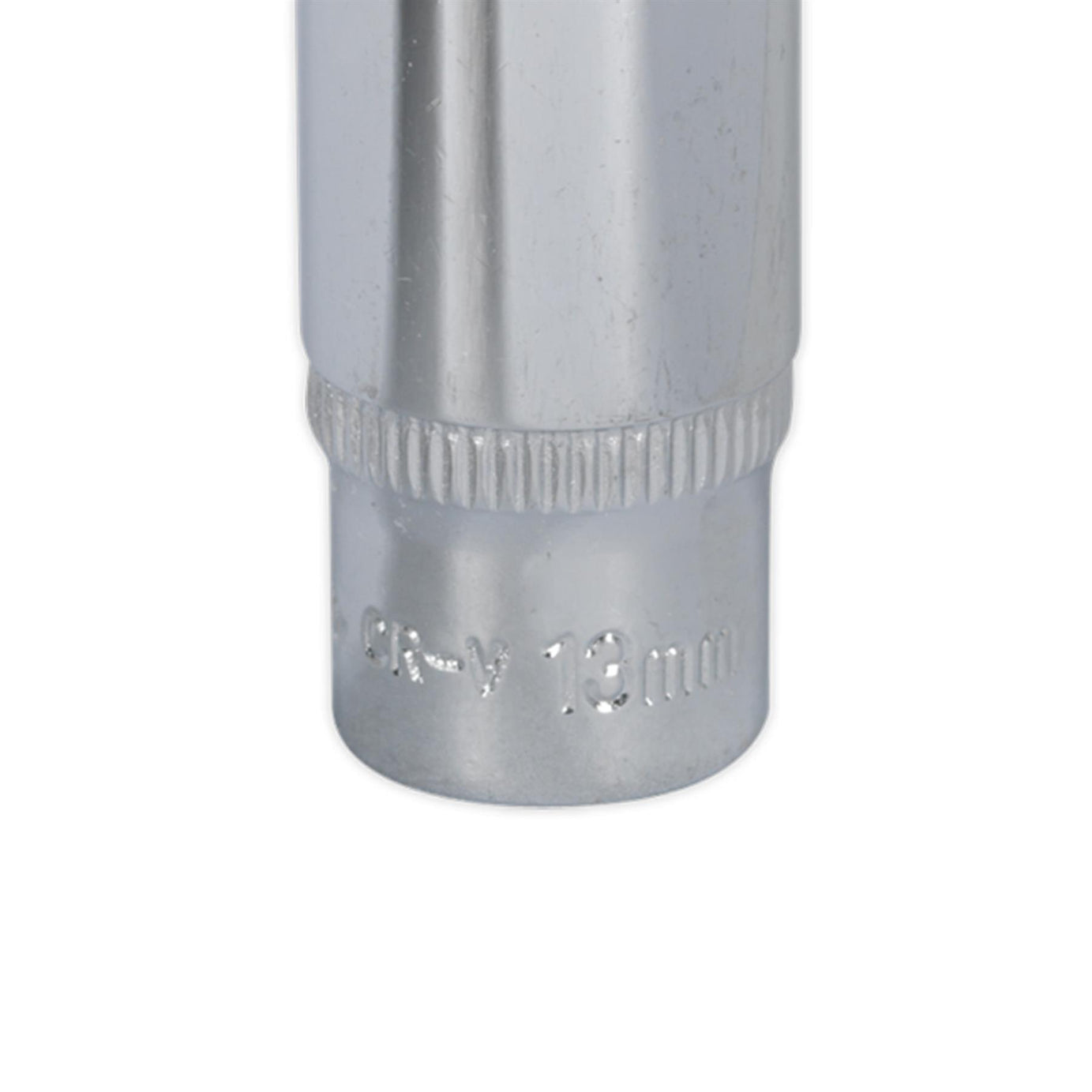 Sealey WallDrive® Socket 13mm Deep 1/4"Sq Drive Fully Polished