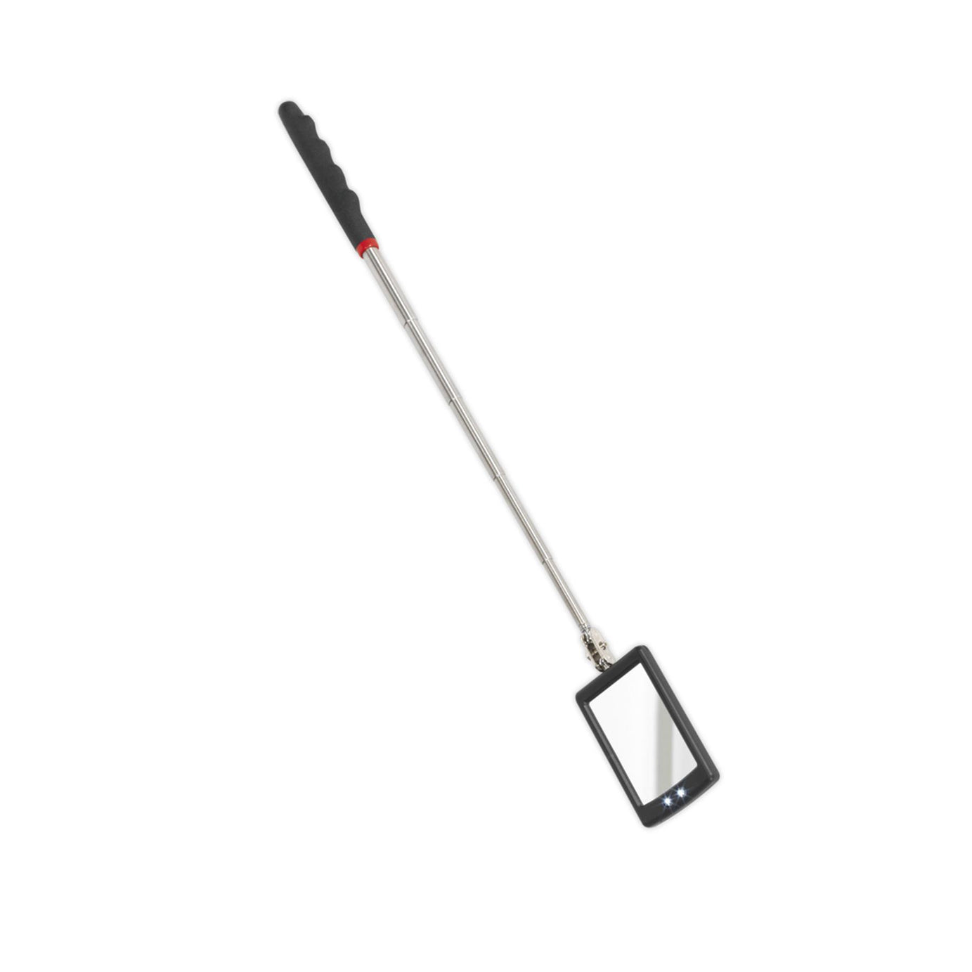 Sealey Telescopic Inspection Mirror 52 x 83mm with 2 LEDs