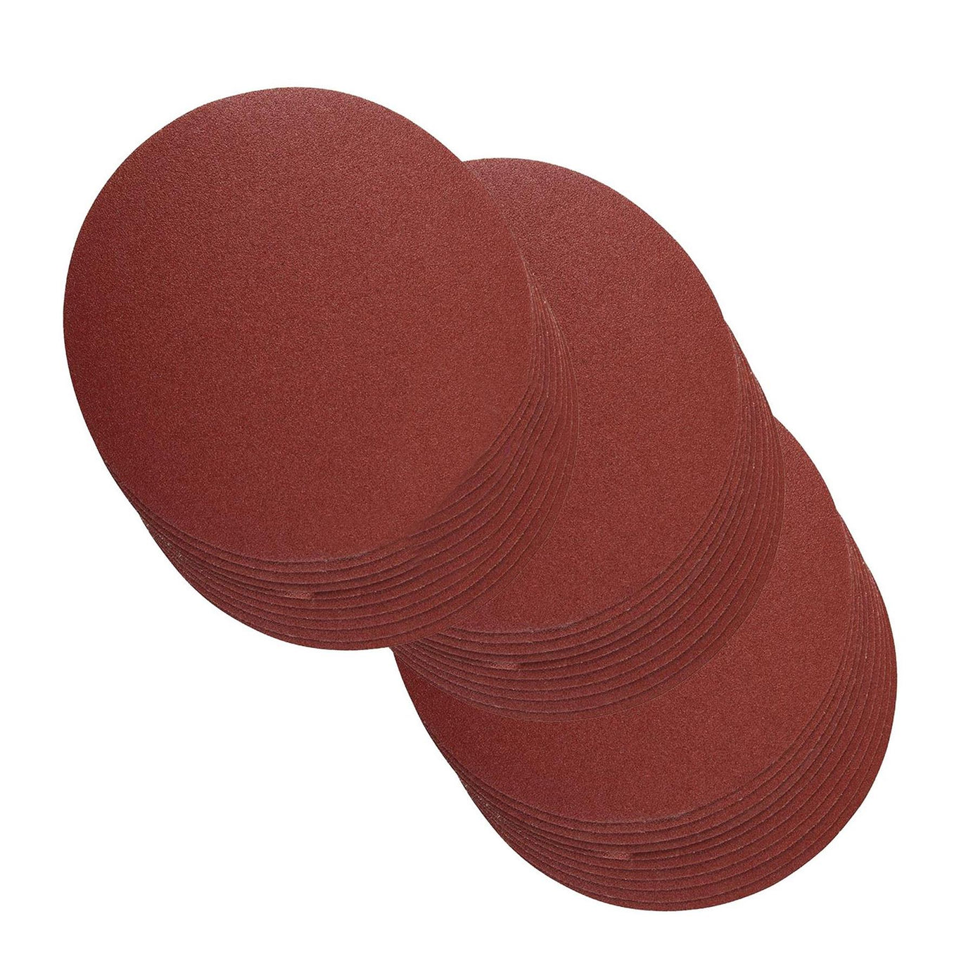 30 Sanding Discs 250mm 60 80 120 Grit Hook Loop Aluminium Oxide Sander Polisher