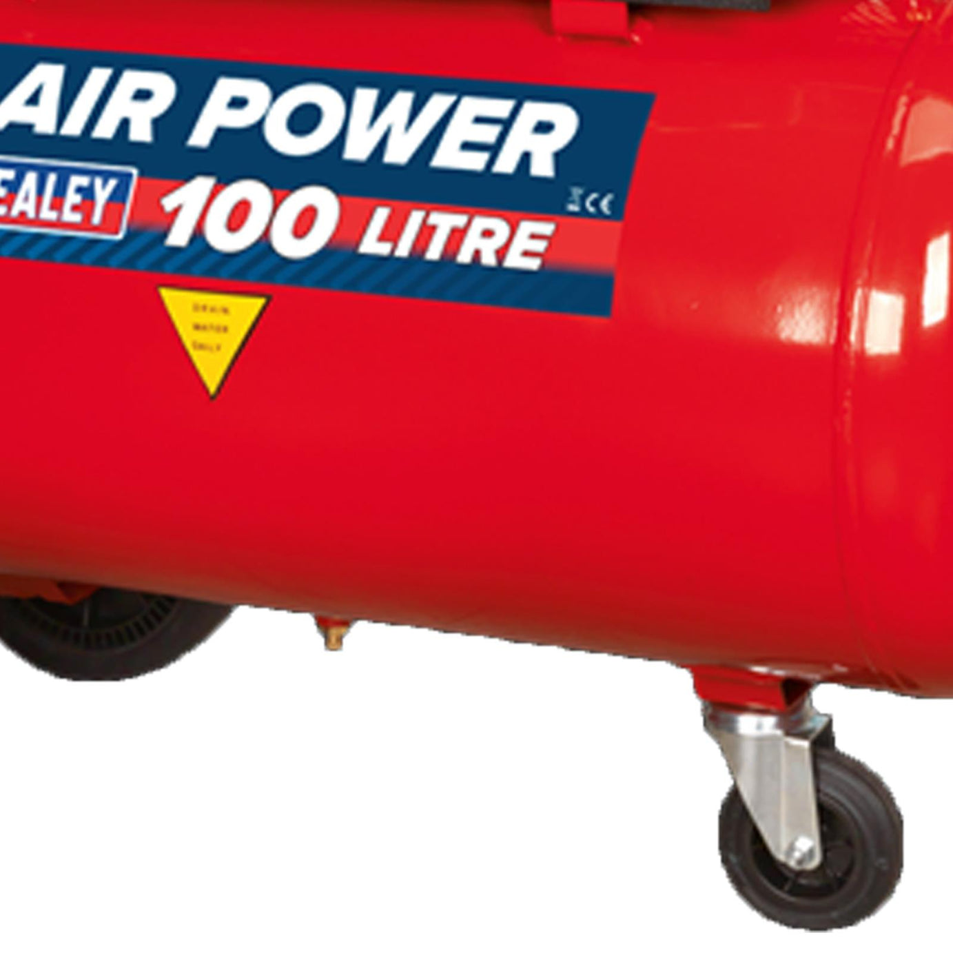 Sealey Compressor 100L Belt Drive 3hp with Cast Cylinders & Wheels