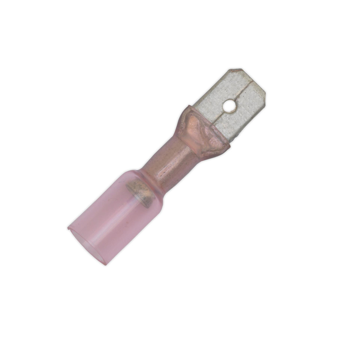 Sealey Heat Shrink Push-On Terminal 6.3mm Male Red Pack of 25