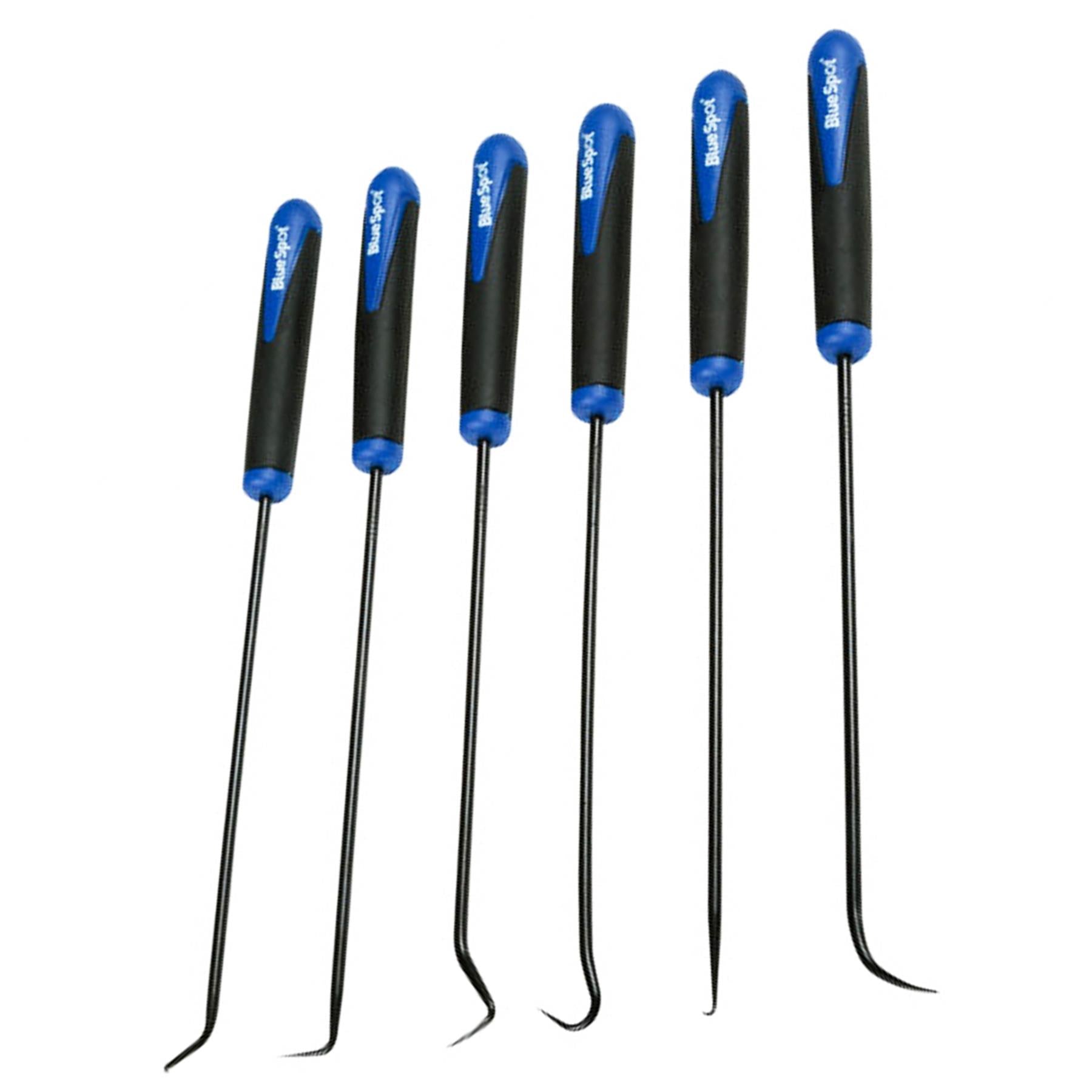 BlueSpot 6 Piece Long Reach Hook & Pick Set O Ring