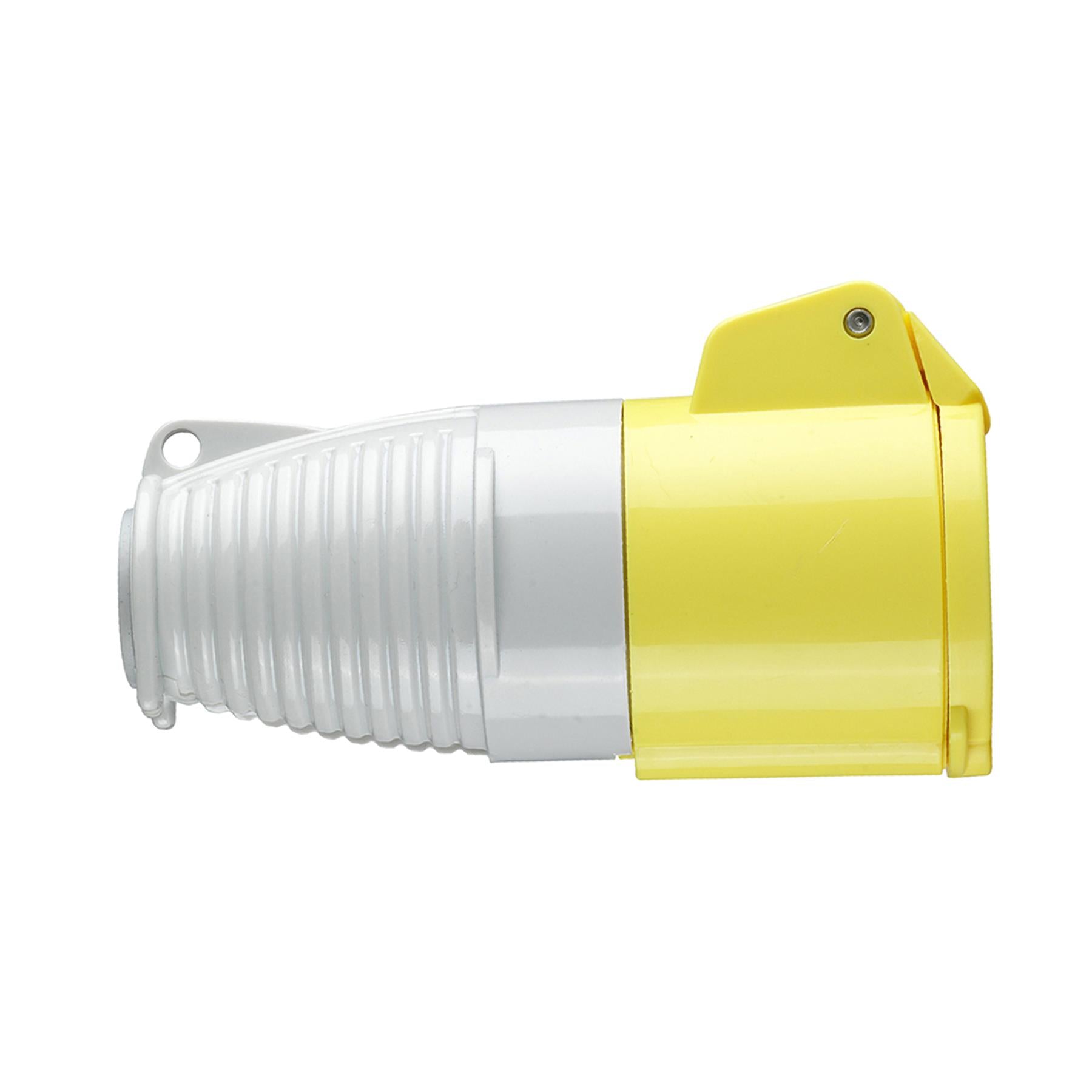 16A Coupler - Easy fit Twist & Lock Plug Back With Single Screw Yellow 110V