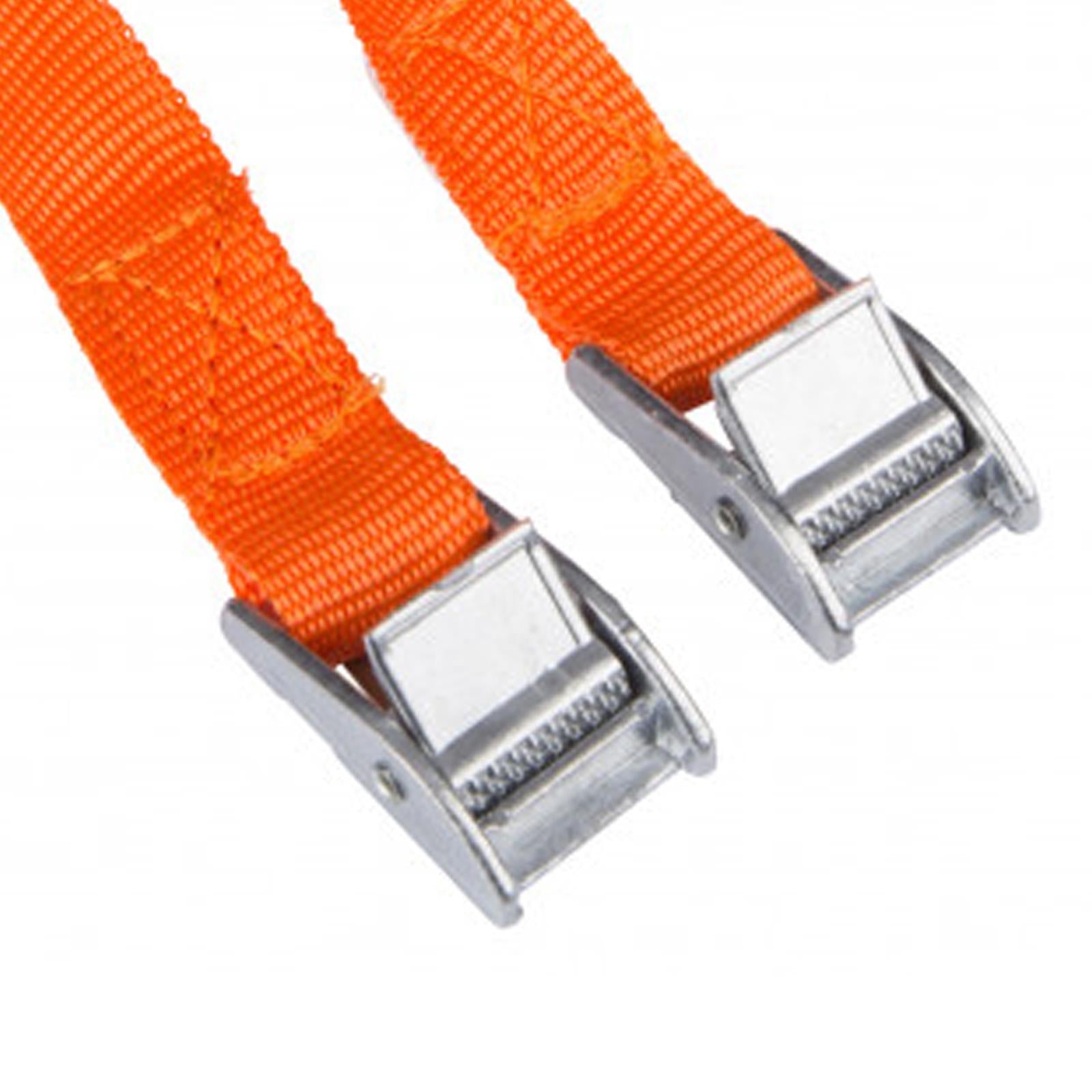 PACK OF 2 CAM BUCKLE TIE DOWN STRAPS ROOF RACK TRAILERS CARGO 25mm x 2.5M Long