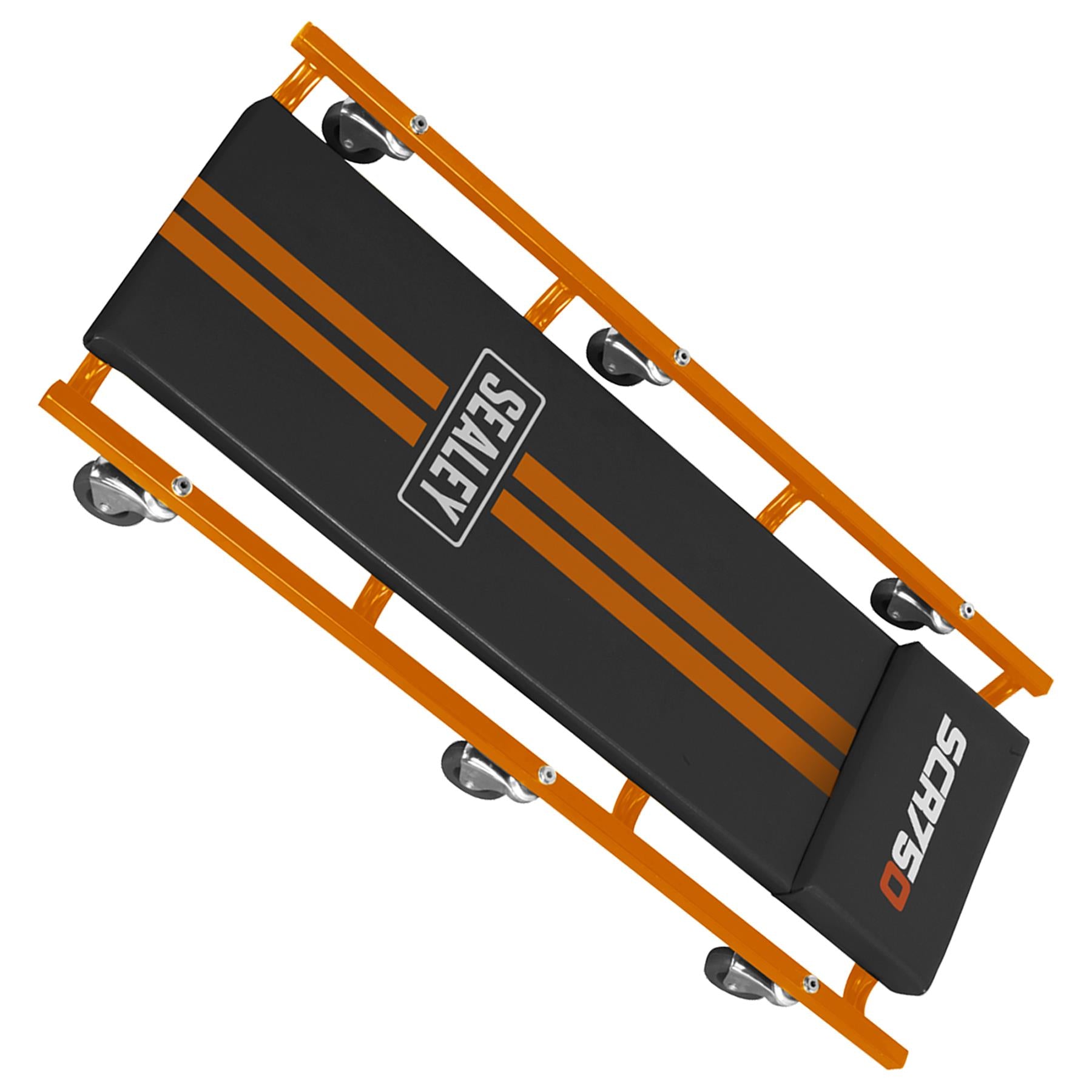 Sealey 36" Deluxe American-Style Creeper with Steel Frame - Orange