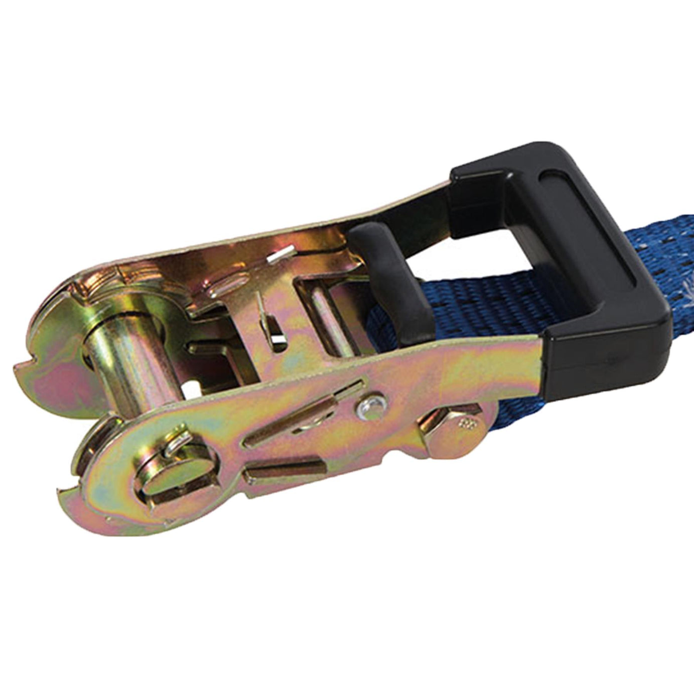 Rubber-Handled Ratchet Tie Down Strap J-Hook 6M X 38mm - Rated 1000Kg New