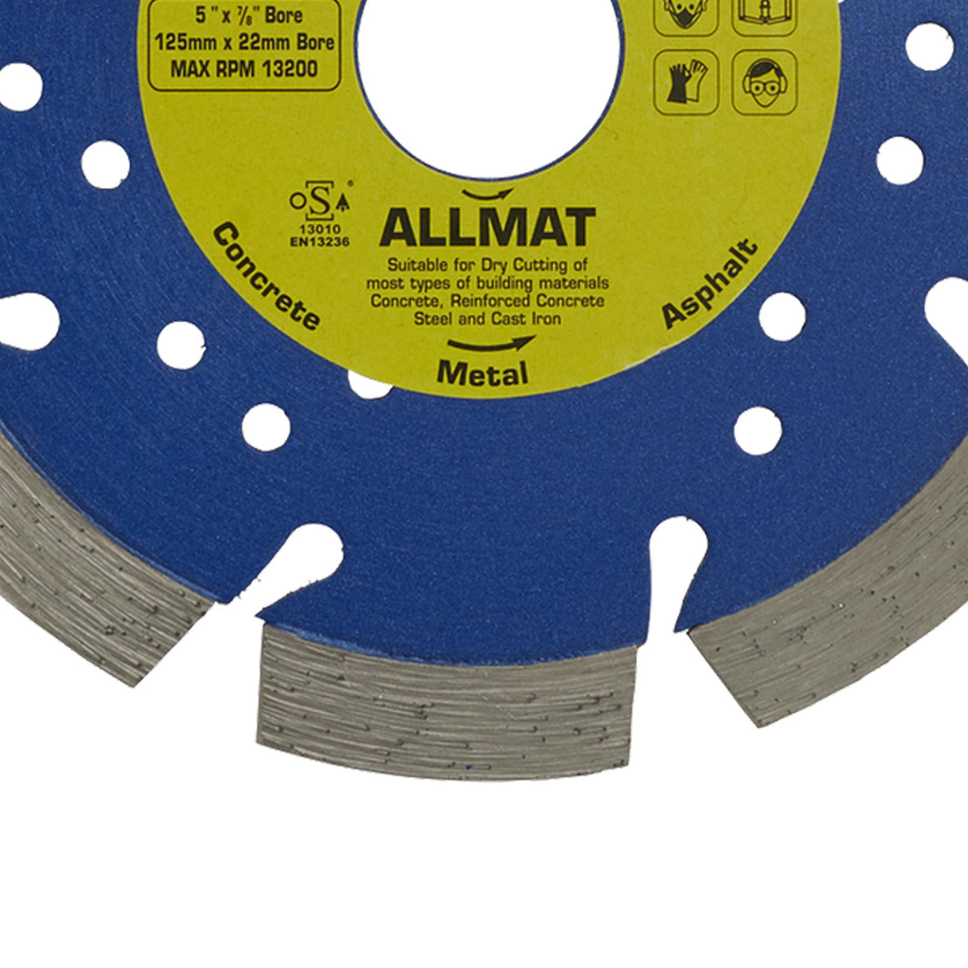 Sealey Platinum Allmat Diamond Blade 125 x 22mm