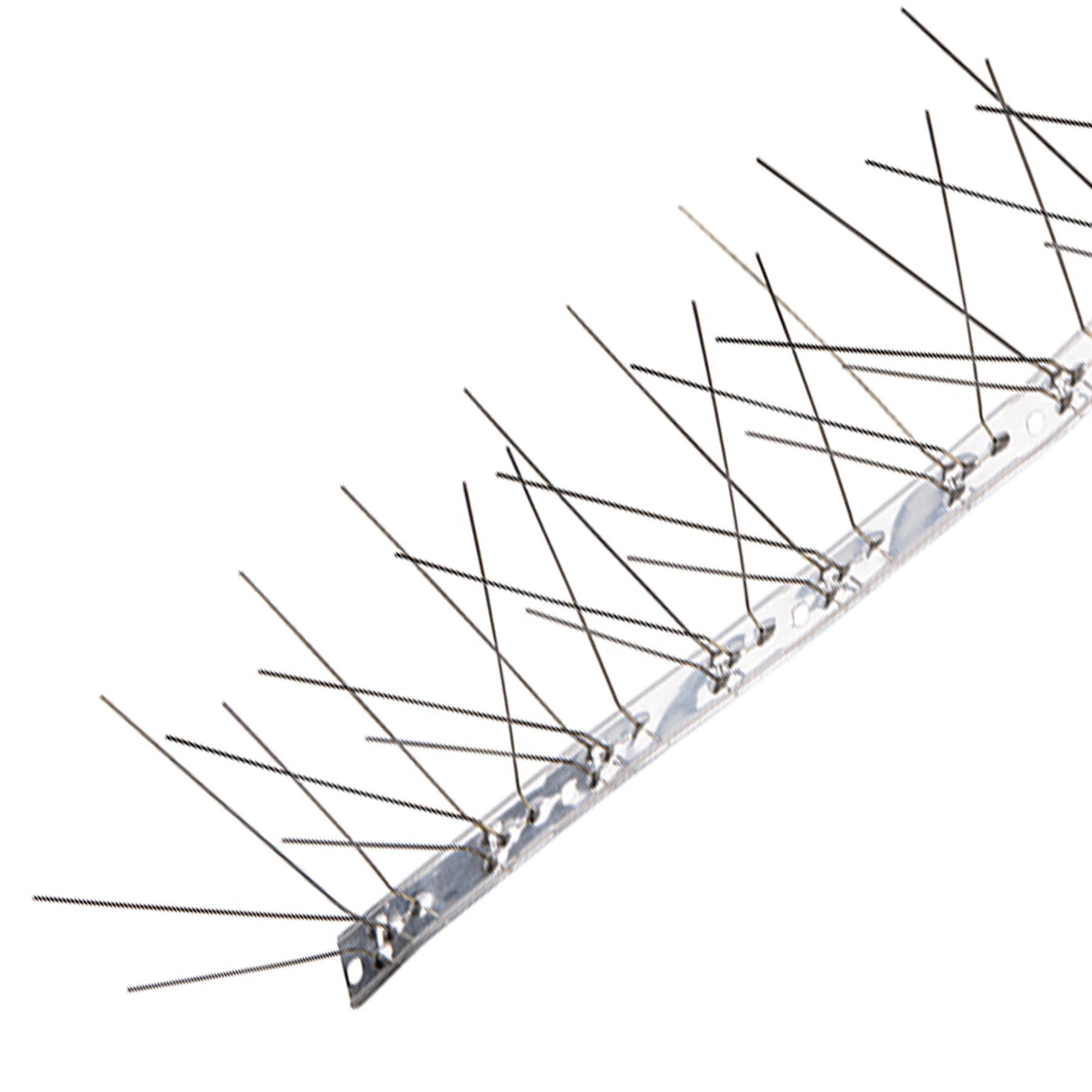 10Pk Stainless Steel Bird Spikes - 500mm (4 Spike) Stainless Steel Base & Spikes