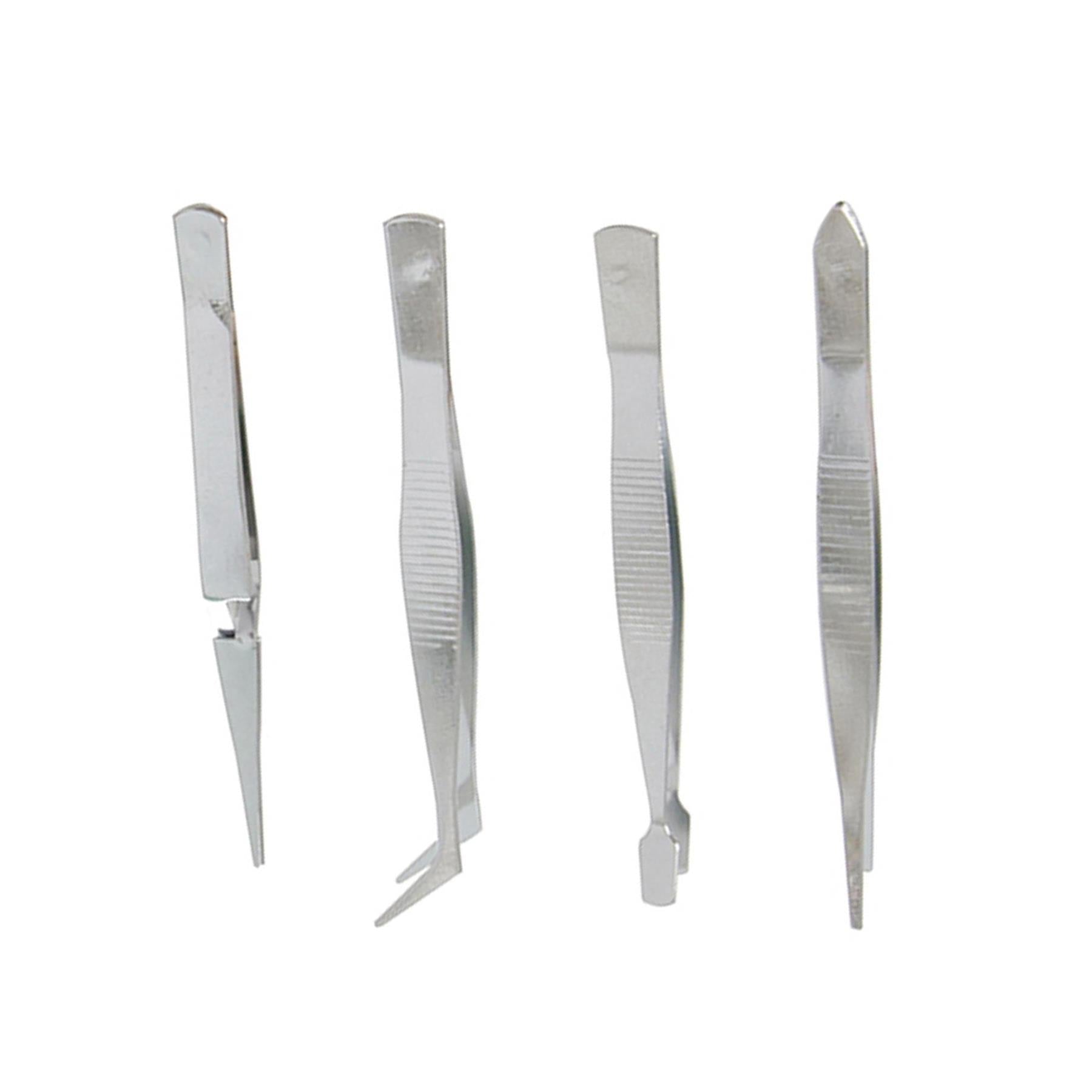 7Pc Tweezer Set For Precise Electronics Modelling Jewellery Beading Wire Work