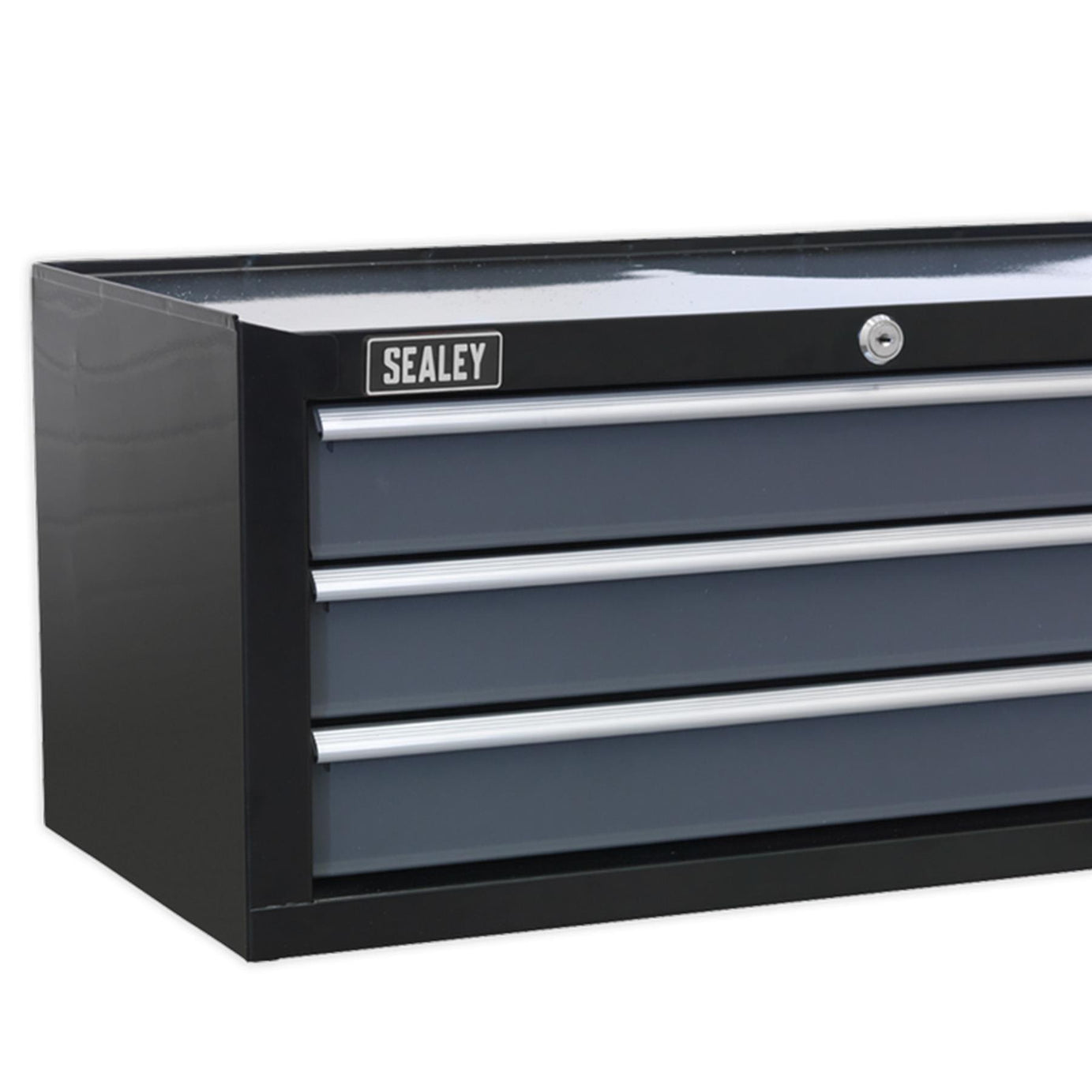 Sealey Mid-Box 3 Drawer with Ball Bearing Slides - Black/Grey
