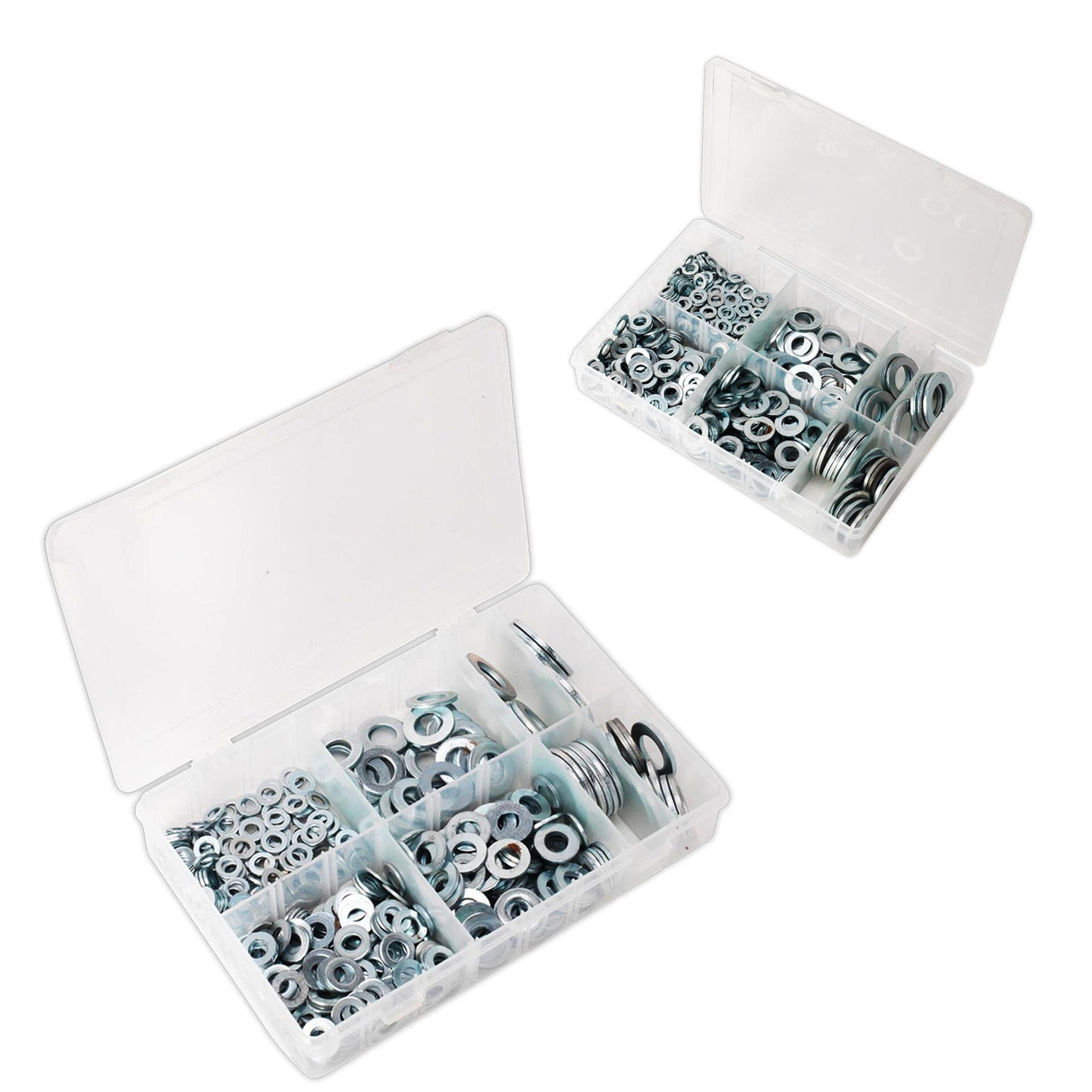 Sealey Washers Set 495pc Stainless Steel Flat Washer Assortment M6-M24 Form C Metric