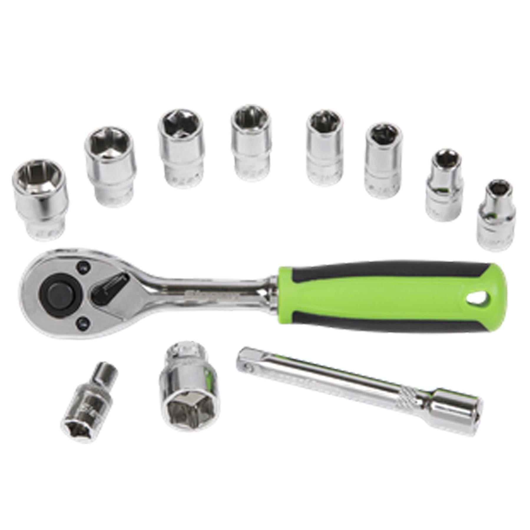 Sealey Socket Set 12pc 1/4"Sq Drive WallDrive� Metric