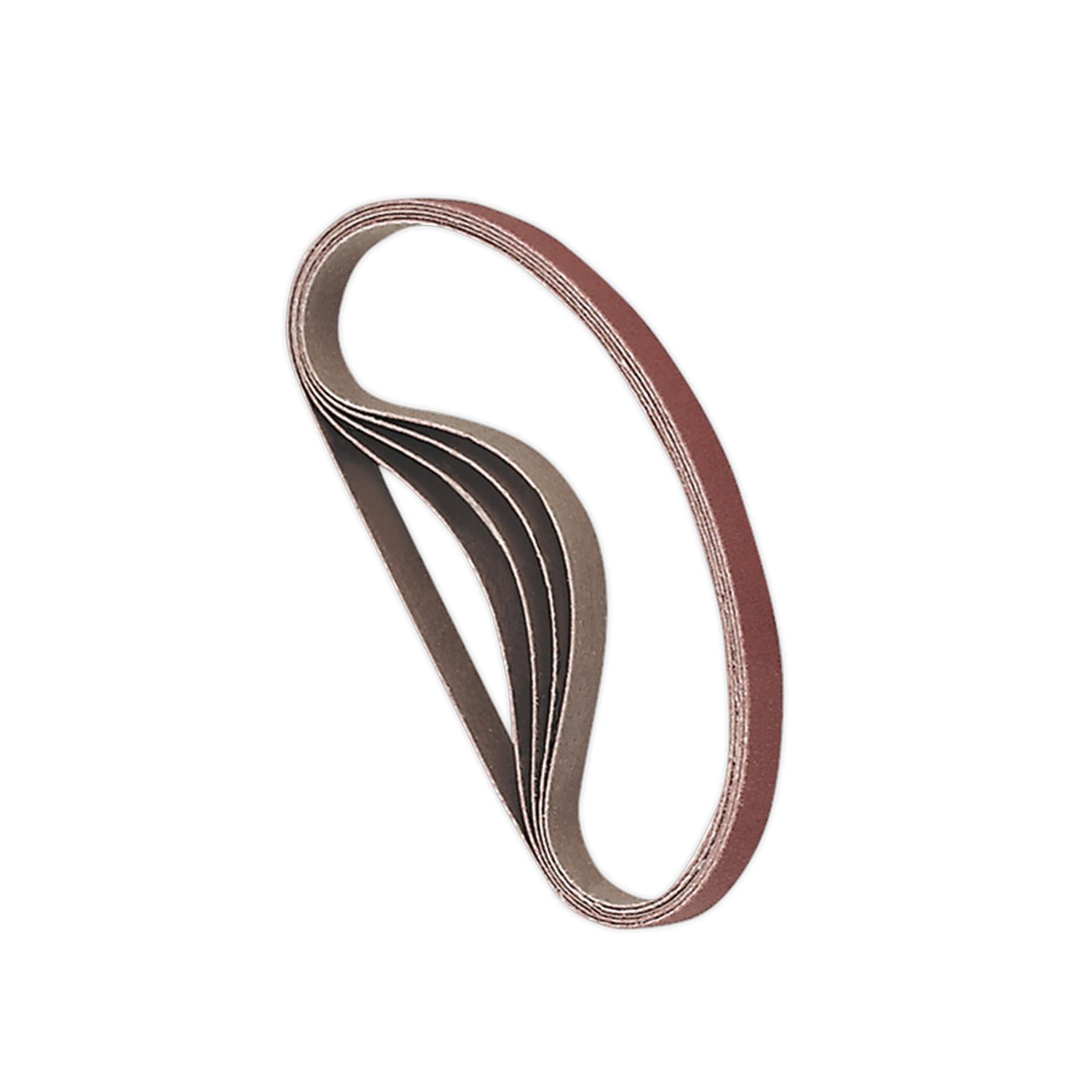 Sealey Sanding Belt 10 x 330mm 120Grit Pack of 5