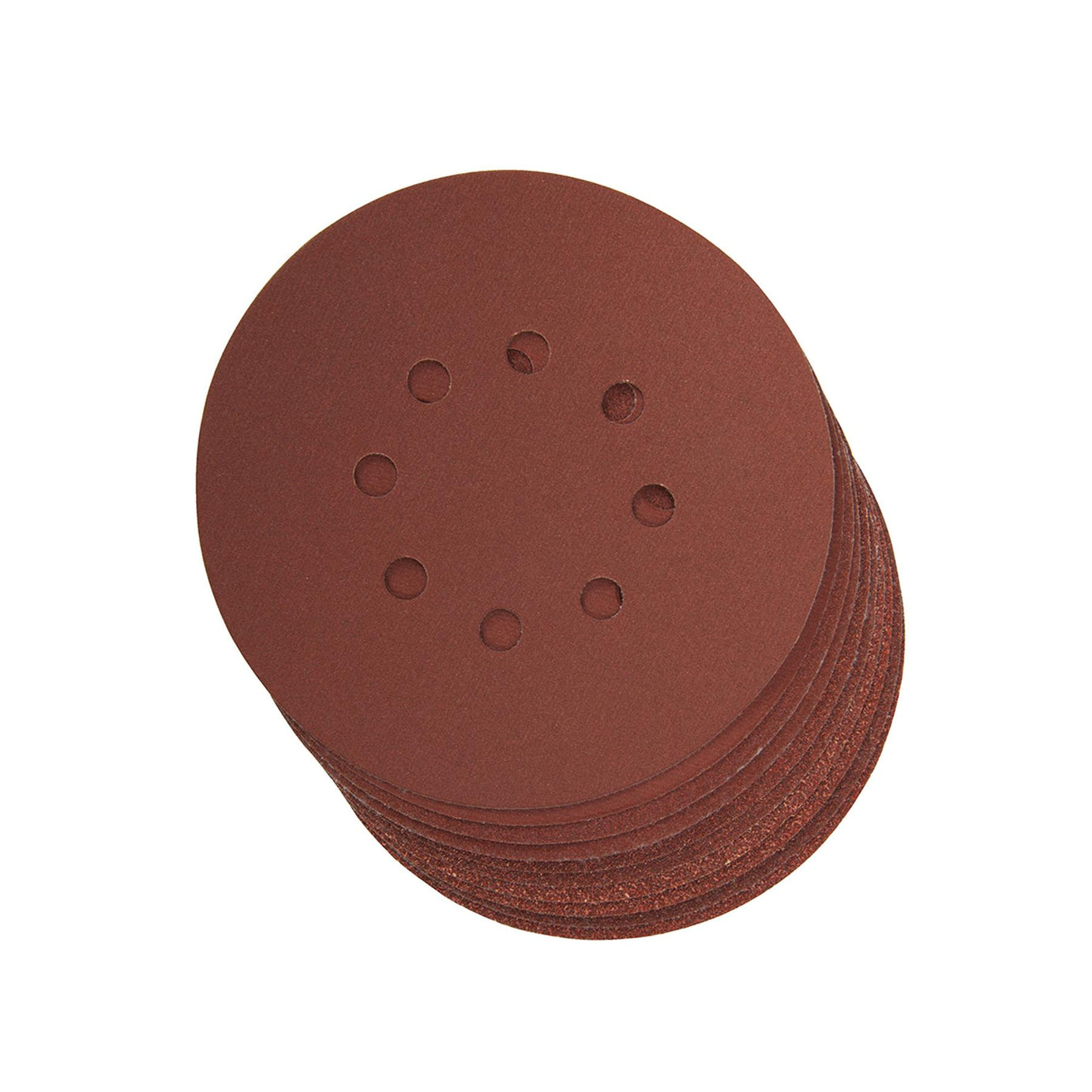 Hook & Loop Punched Disc 150mm 10Pk 4 X 60G, 2 X 80G, 2 X 120G & 2 X 240 Grit