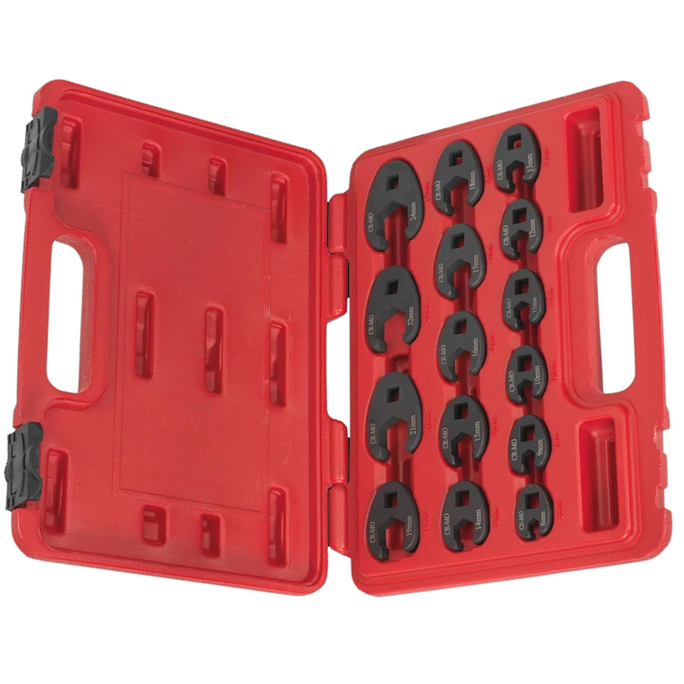 Sealey Crow's Foot Spanner Set 15pc 3/8"Sq Drive Metric