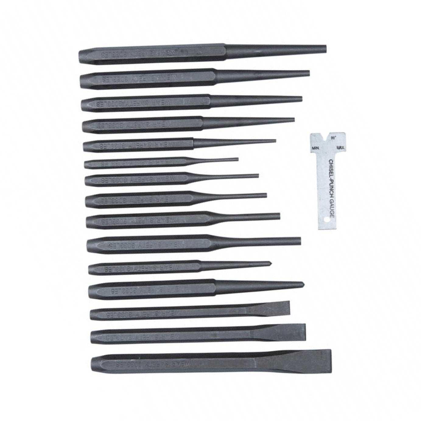 BlueSpot 16Pce Punch and Chisel Set Center Pin Punch Alloy Steel Chisel Lifetime Guarantee