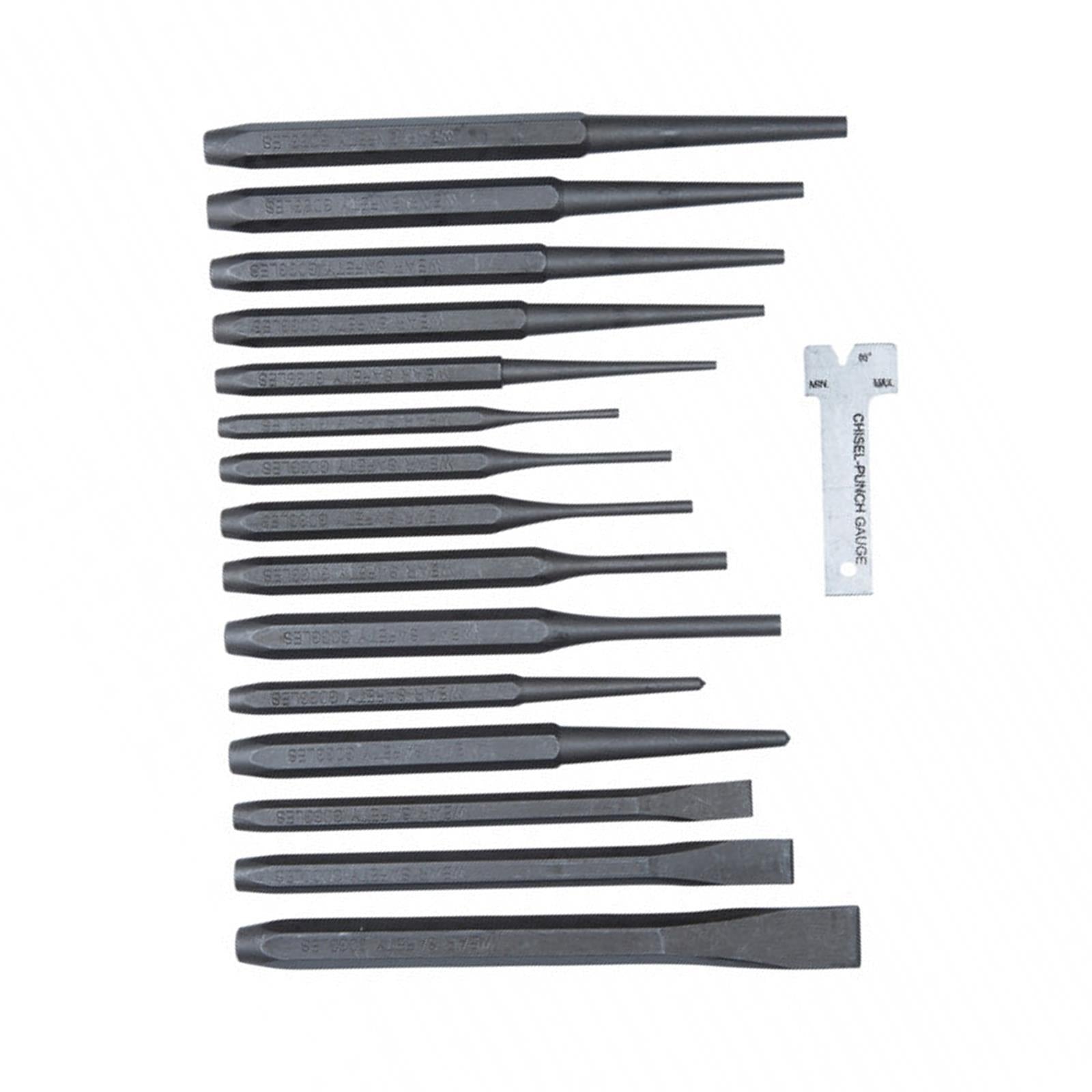 BlueSpot 16Pce Punch and Chisel Set Center Pin Punch Alloy Steel Chisel Lifetime Guarantee