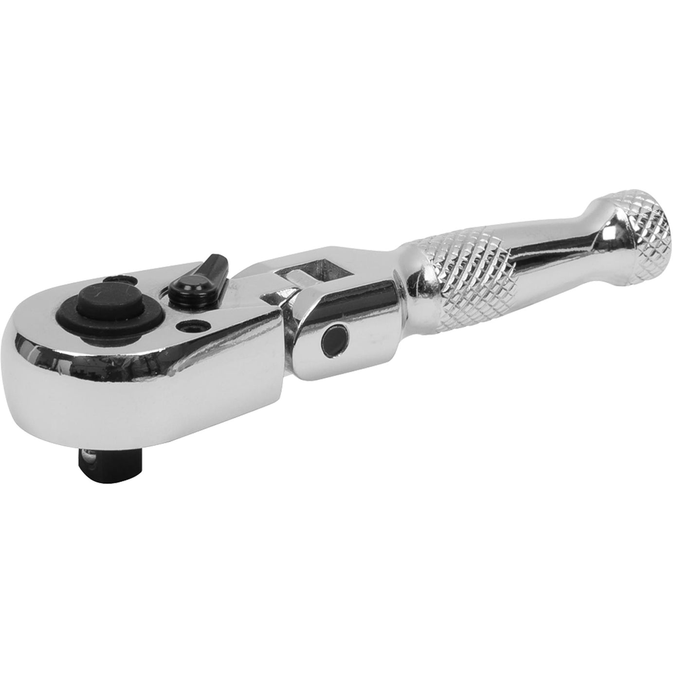 Sealey Ratchet Wrench Flexi-Head Stubby 1/4"Sq Drive