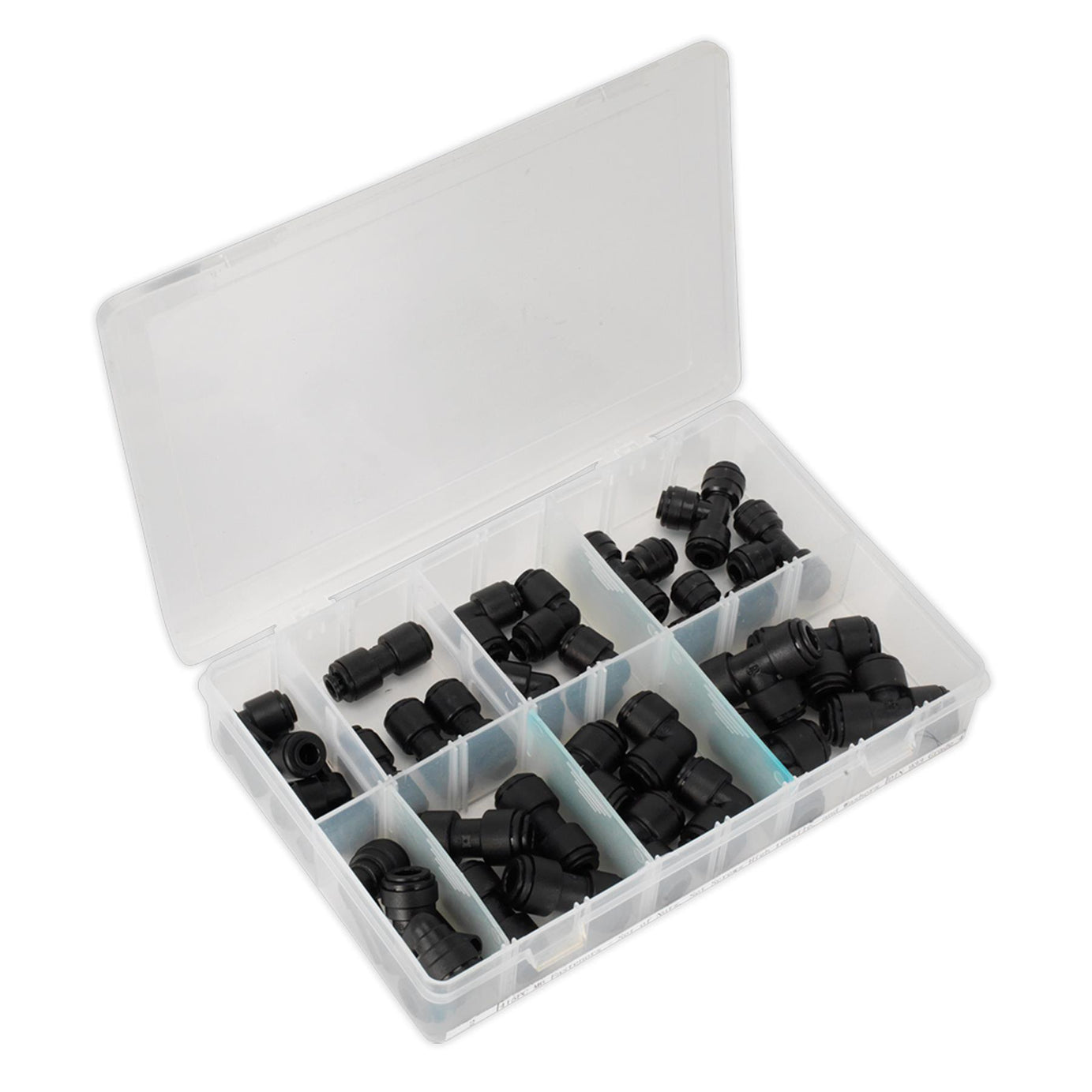 Sealey Assorted Box of Speedfit® Coupling Assortment 32pc Ø6 & Ø8mm Metric