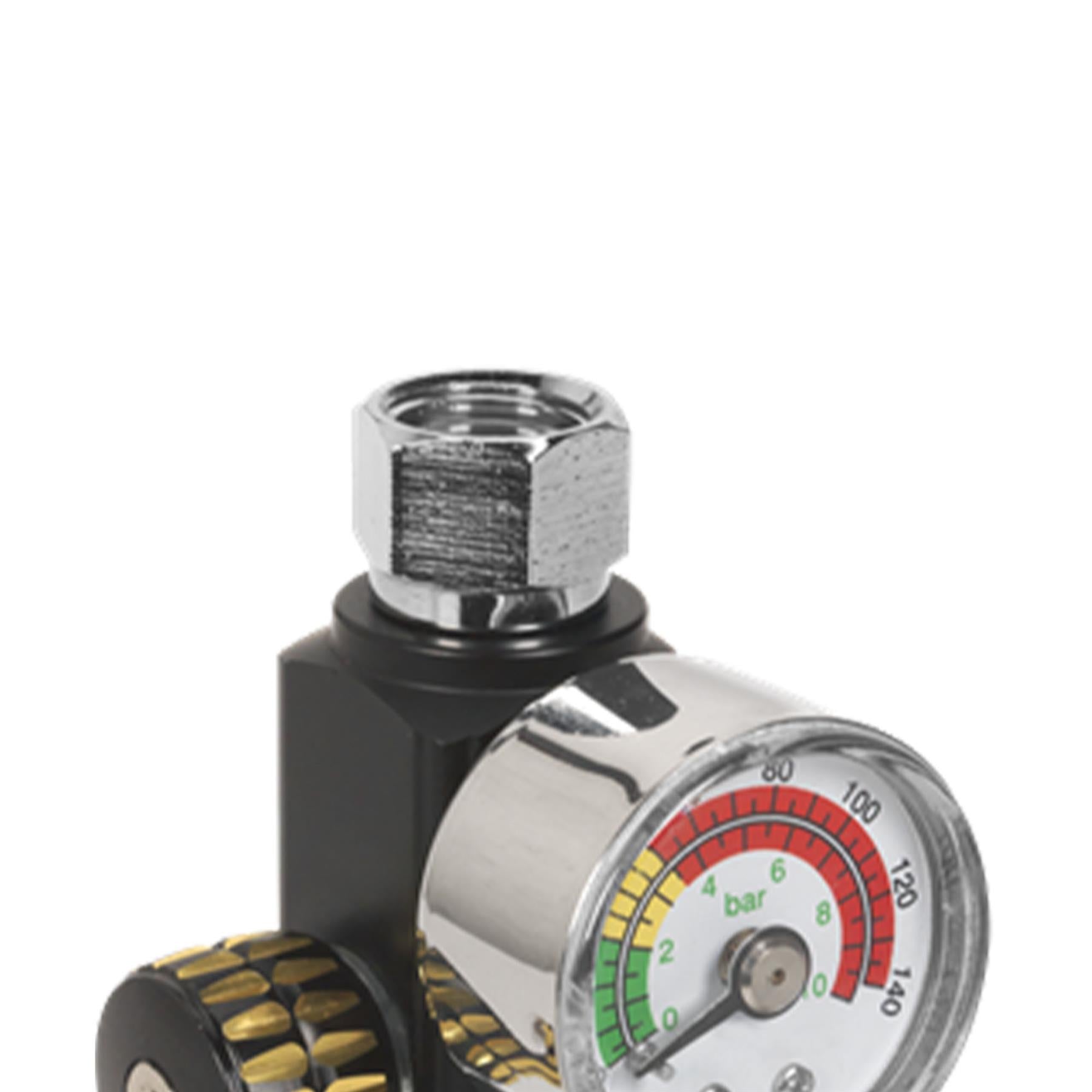 Sealey On-Gun Air Pressure Regulator/Gauge