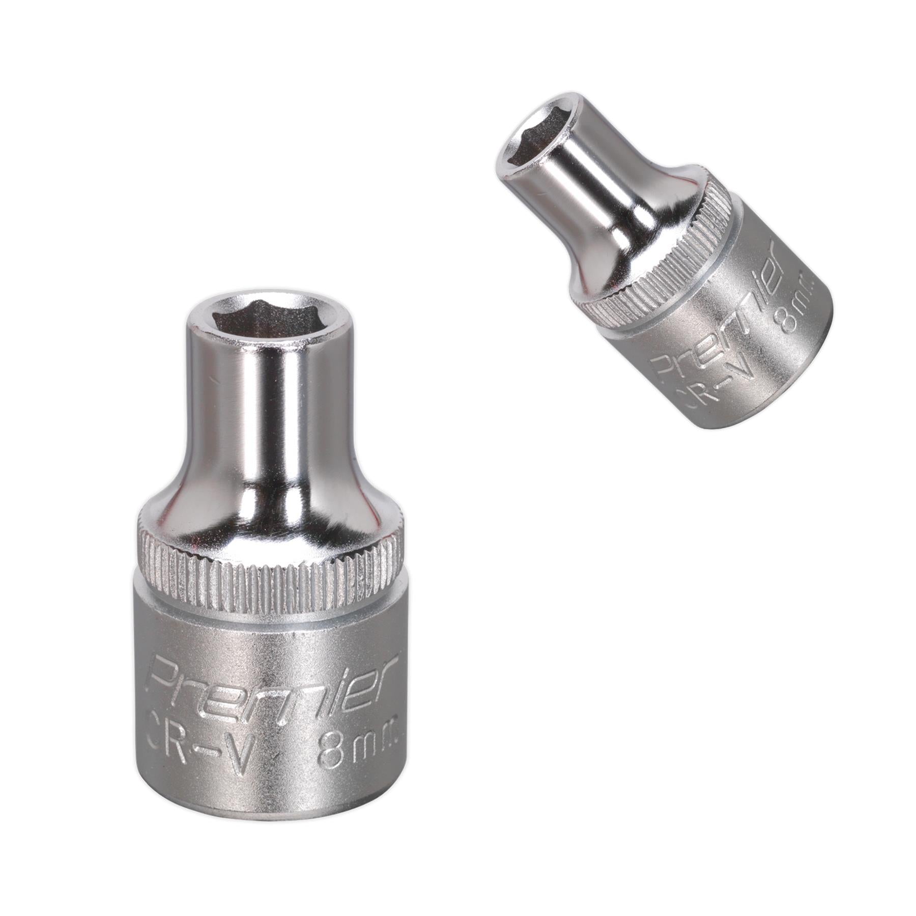 Sealey  WallDrive® Socket 8mm 1/2"Sq Drive