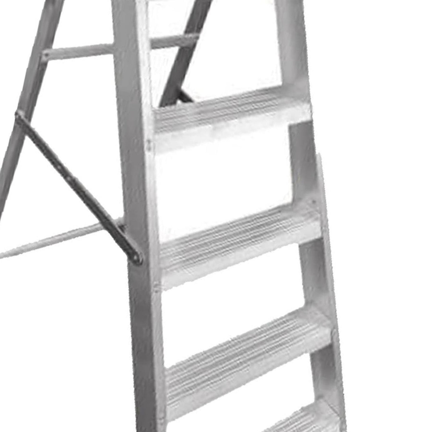 Dapetz Aluminium 5 Tread Builders Step Ladder 1.19m, Heavy Duty, Made In Uk