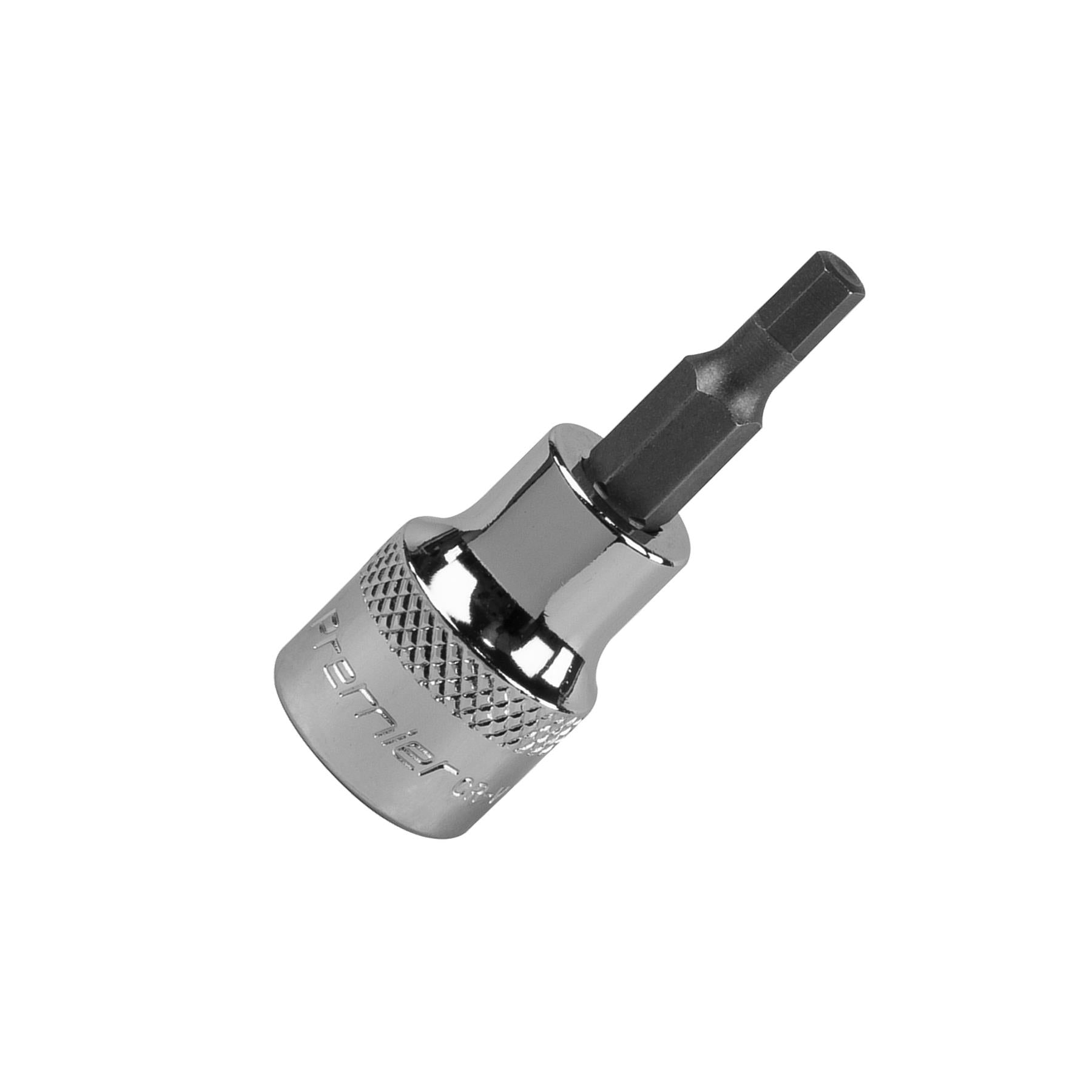 Sealey Hex Socket Bit 4mm 3/8"Sq Drive Chrome Vanadium Steel