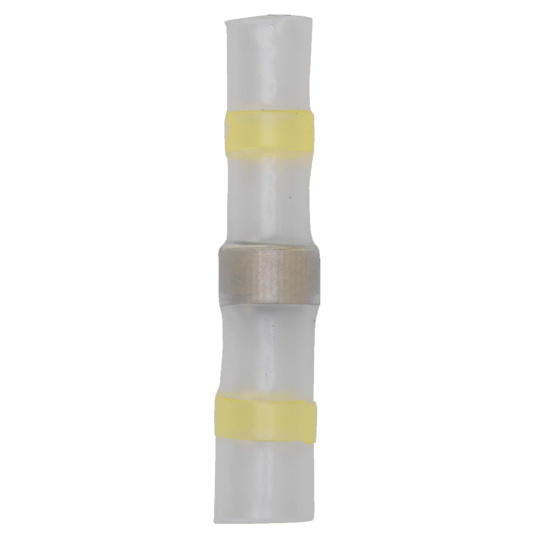 Heat Shrink Butt Connector 12-10 AWG Yellow Pack of 25 Sealey