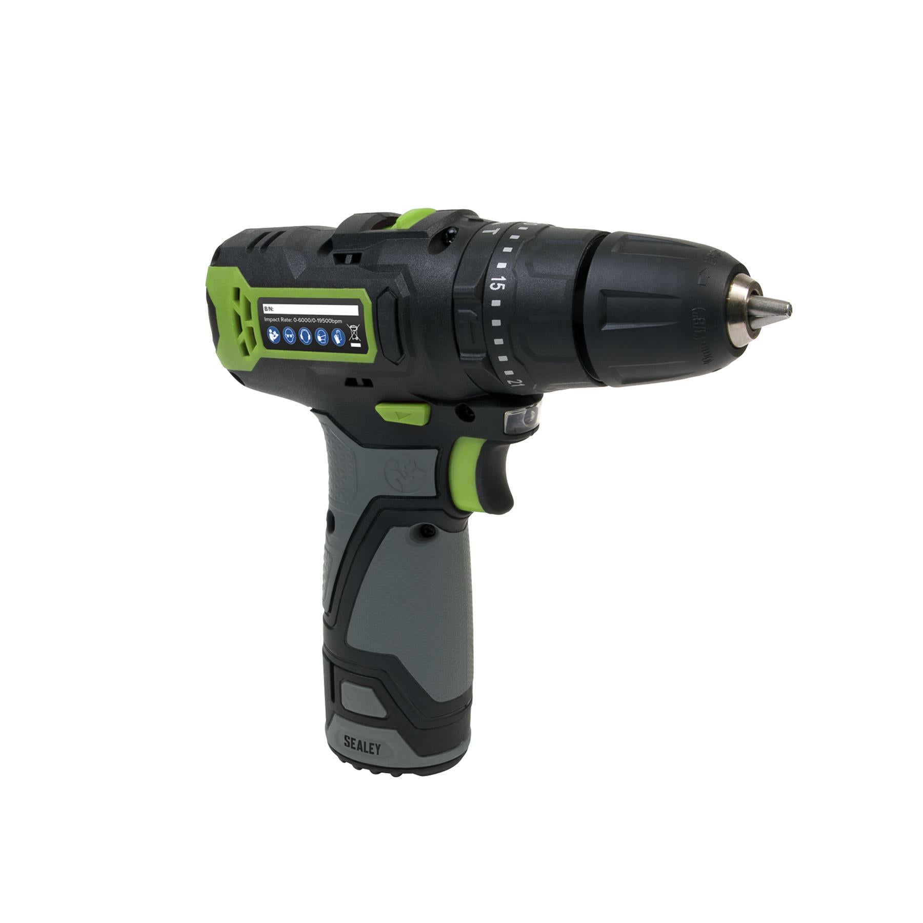 Sealey Cordless Hammer Drill/Driver Ø10mm 10.8V 2Ah