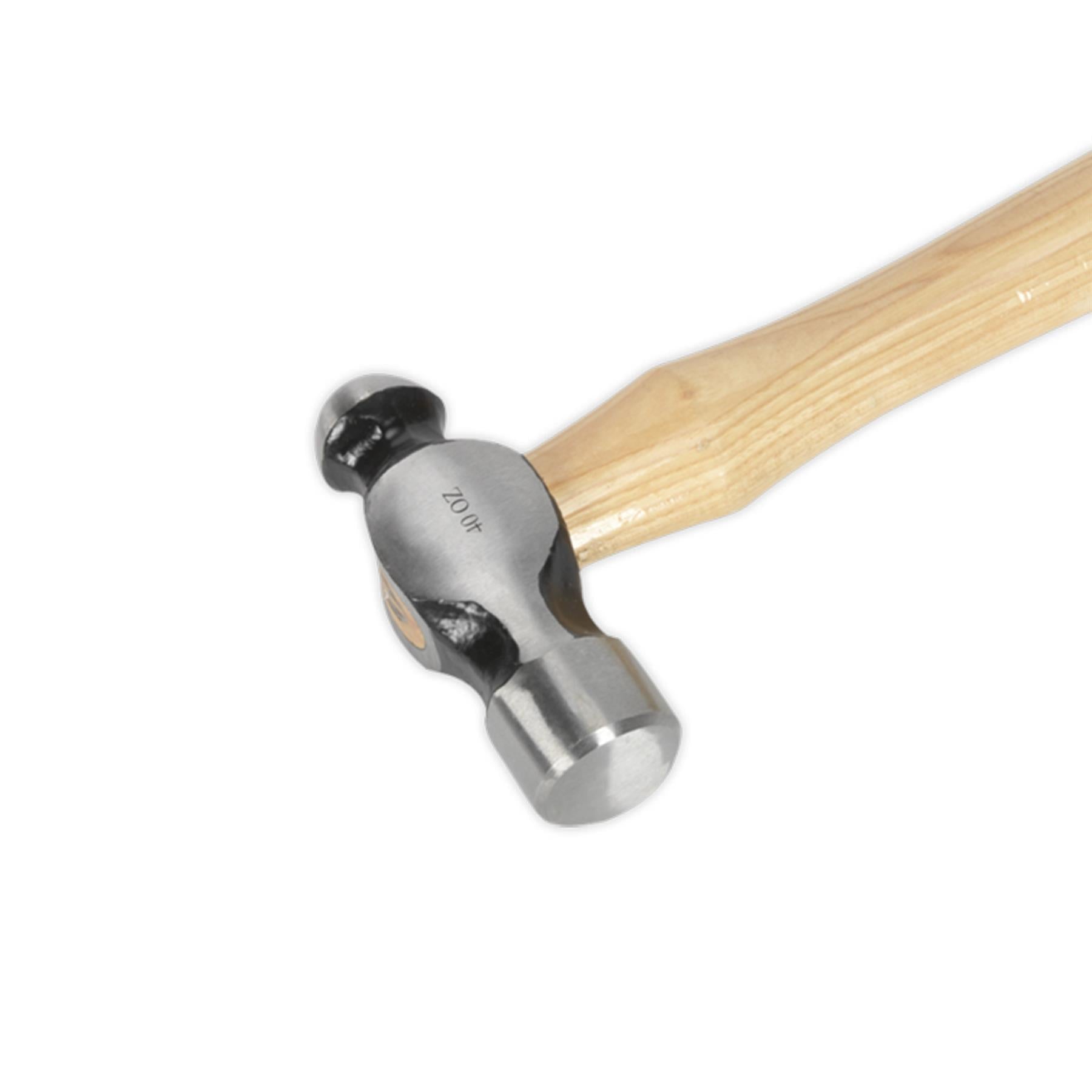 Sealey Ball Pein Hammer 2.5lb Hickory Shaft