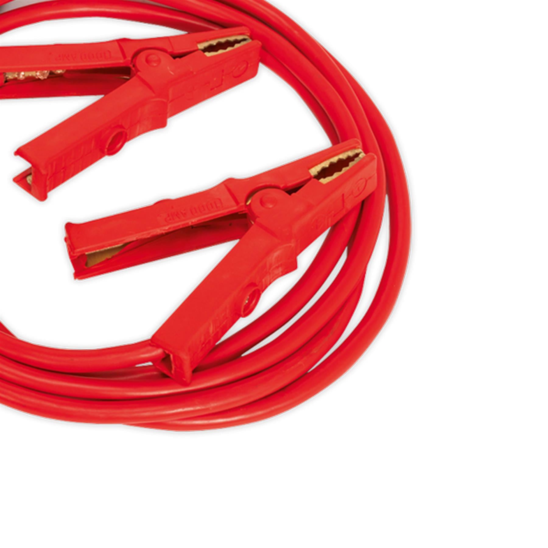 Sealey Heavy-Duty Booster Cables 40mm x 5m 600A Aluminium Cable Power Transfer