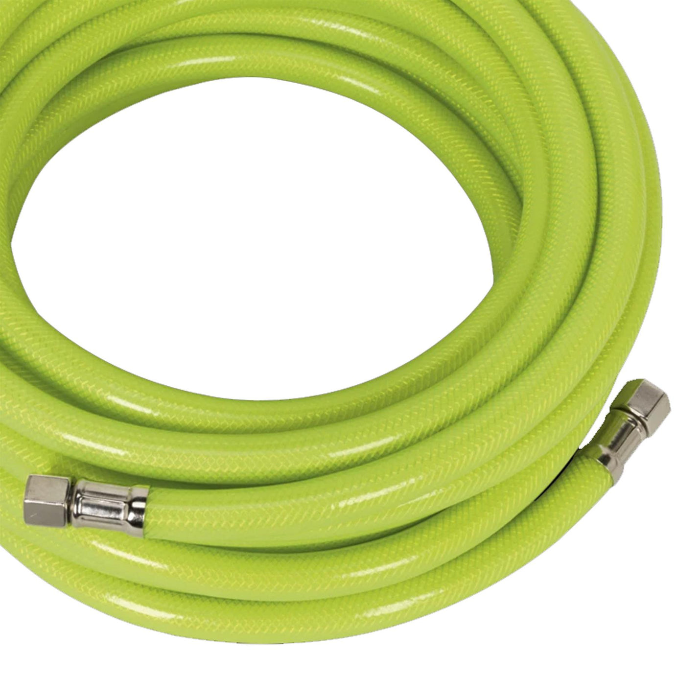 Sealey Air Hose High-Visibility 10m x �8mm with 1/4"BSP Unions