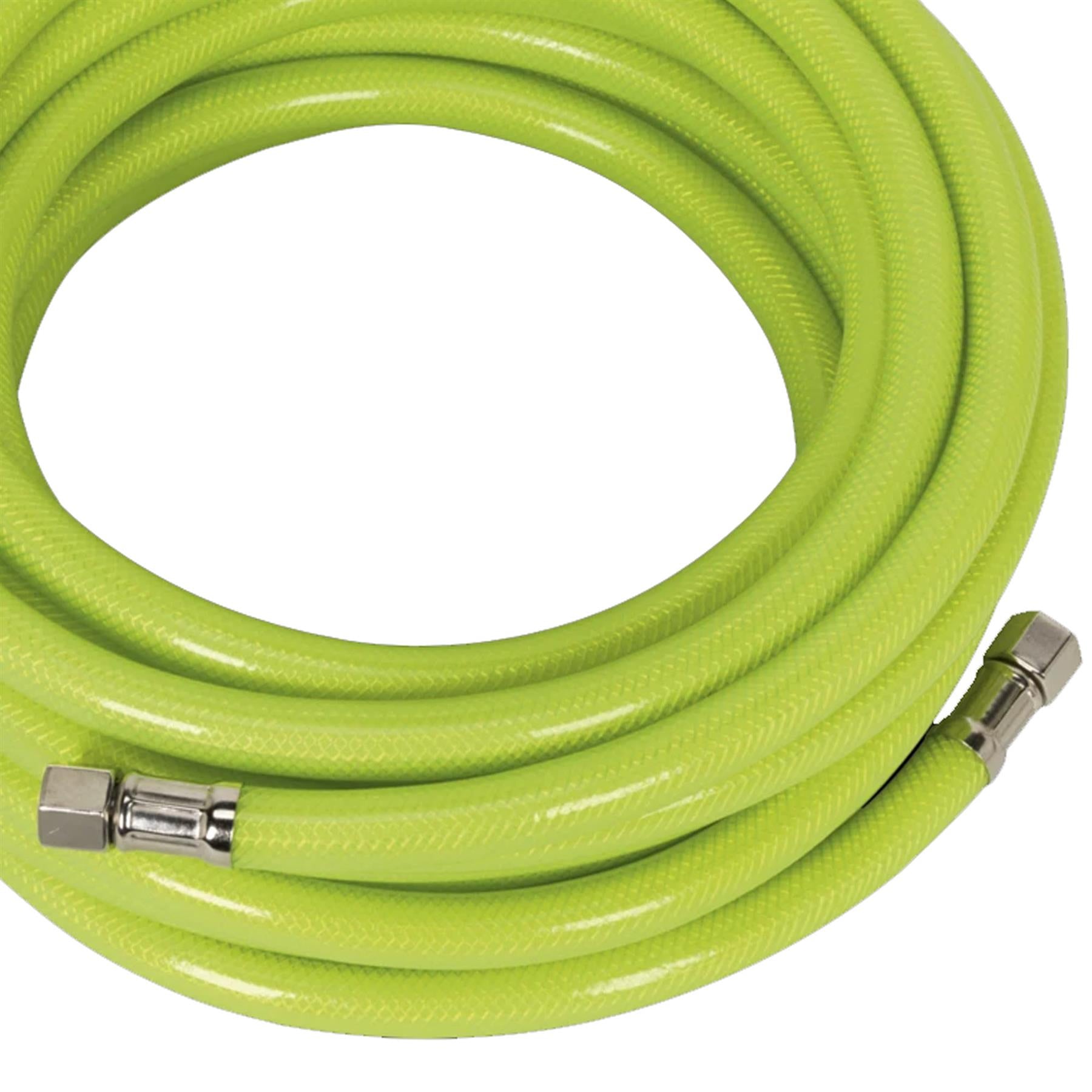 Sealey Air Hose High-Visibility 10m x �8mm with 1/4"BSP Unions