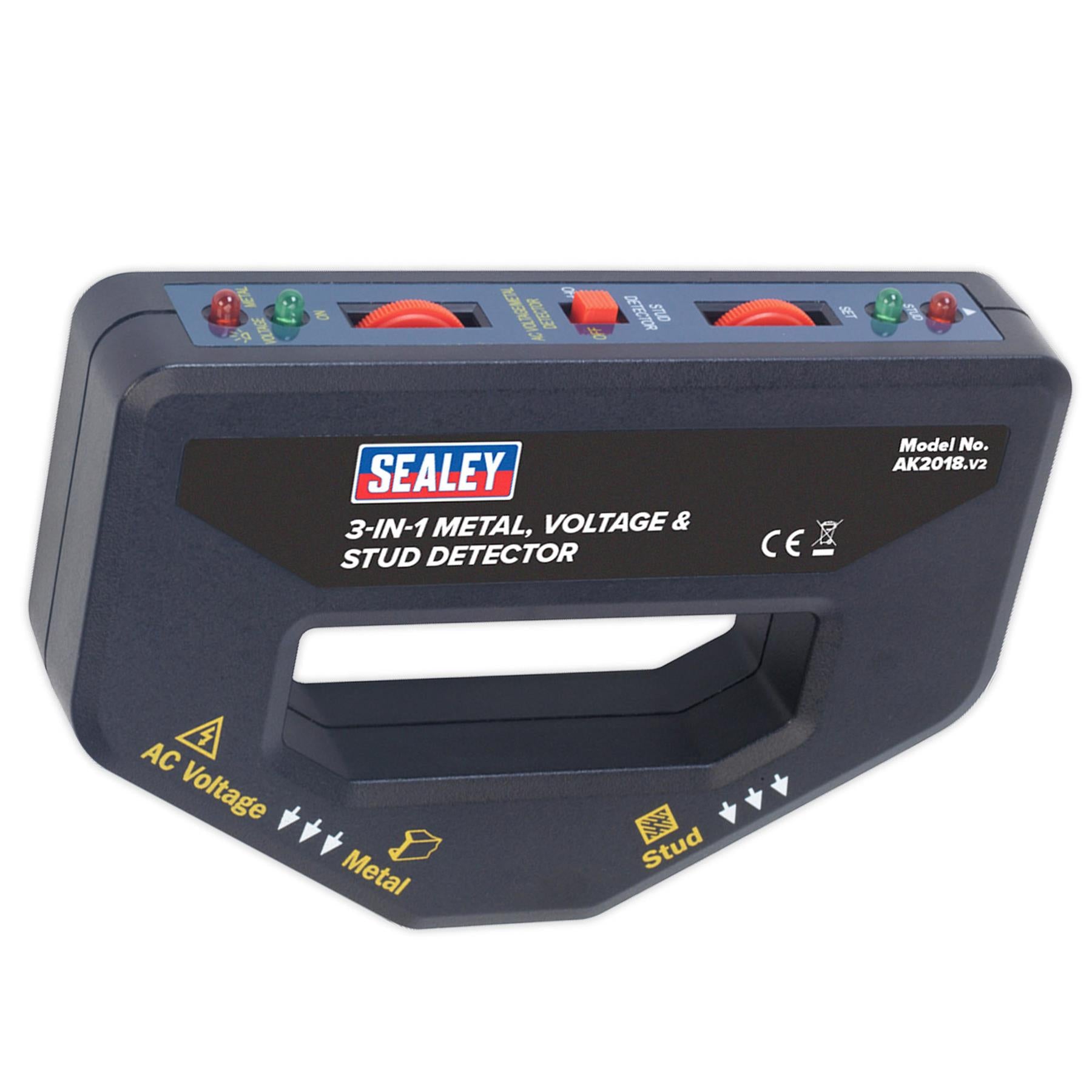 Sealey 3-in-1 Metal, Voltage & Stud Detector Supplied With Full Instructions