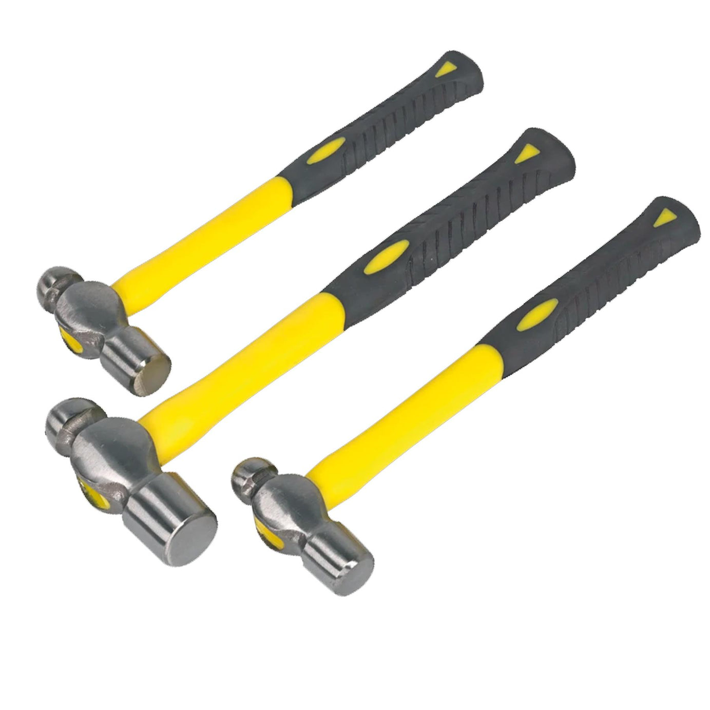 Sealey Ball Pein Hammer Set 3pc Fibreglass Shafts