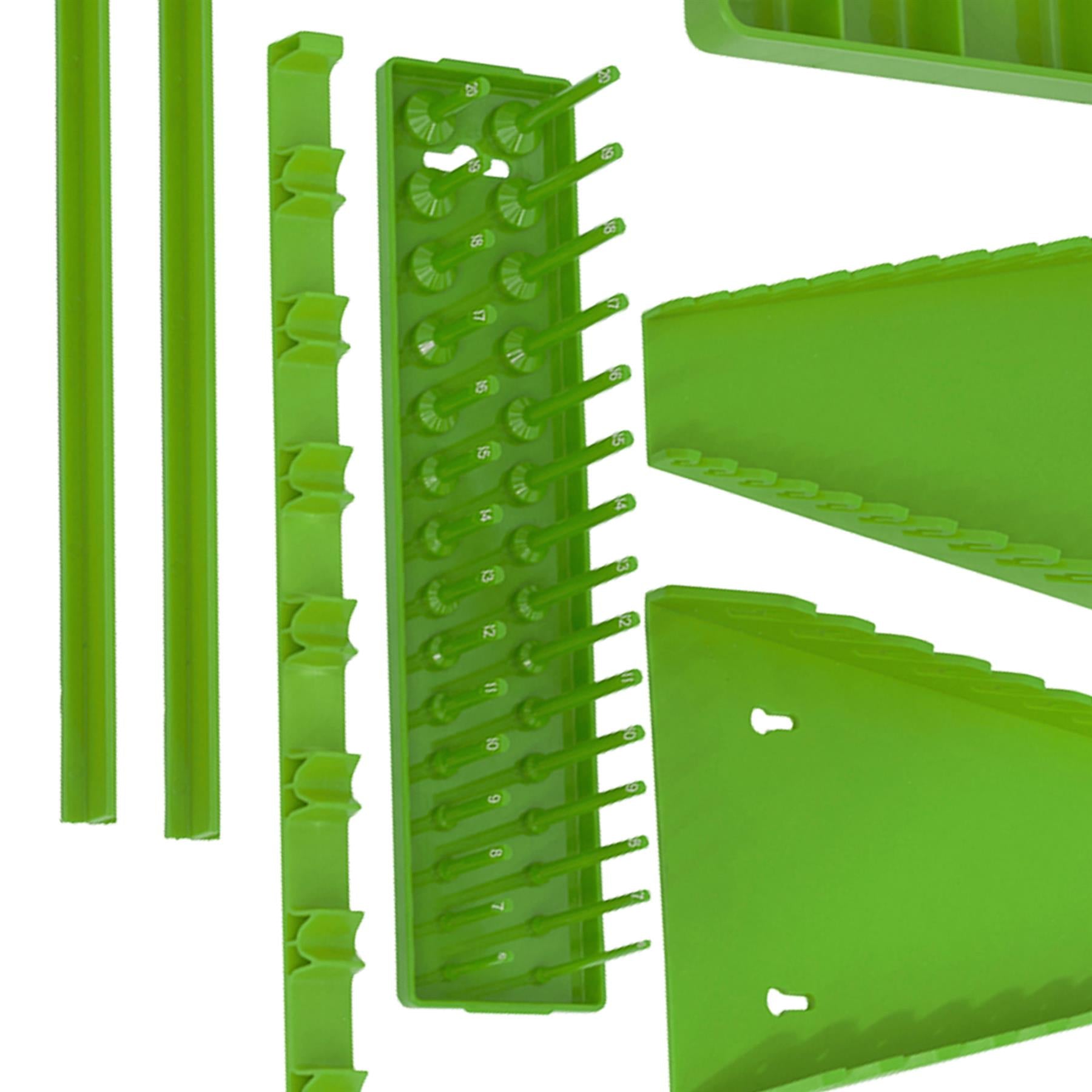 Sealey Tool Storage Organizer Set 9pc - Hi-Vis Green