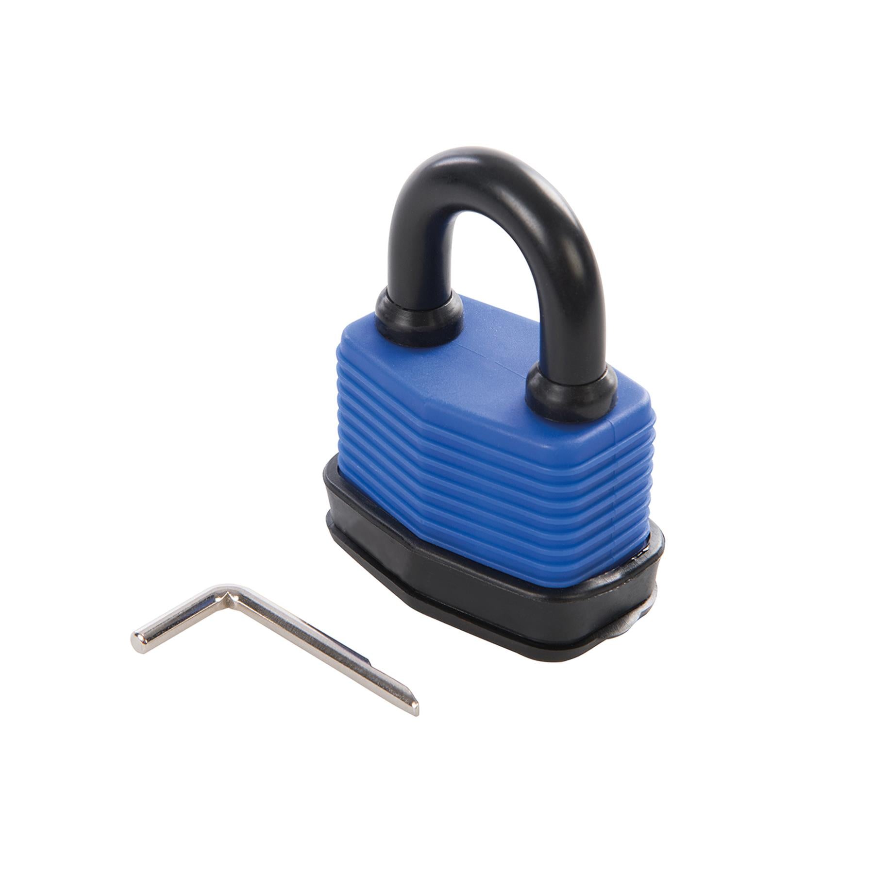 Weatherproof Combination Padlock Steel Body With Plastic-Coated Shackle 50mm