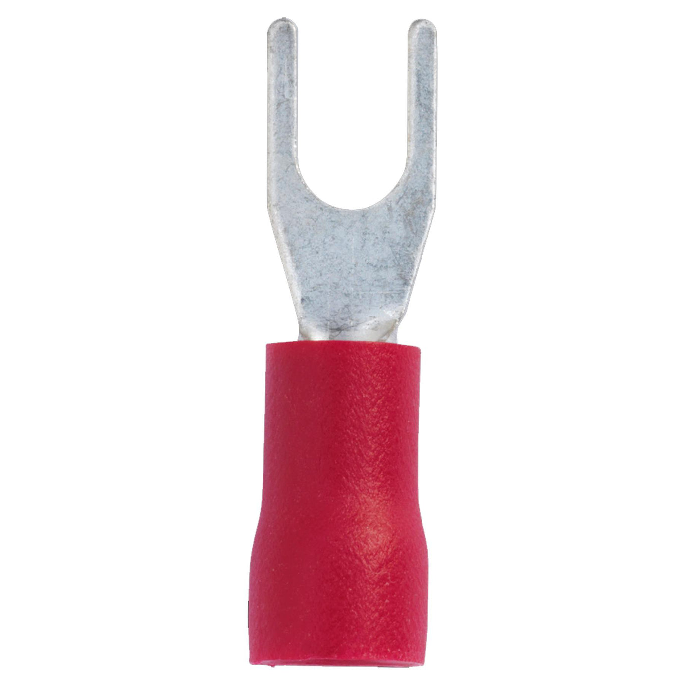 Sealey Easy-Entry Fork Terminal �3.7mm (4BA) Red Pack of 100