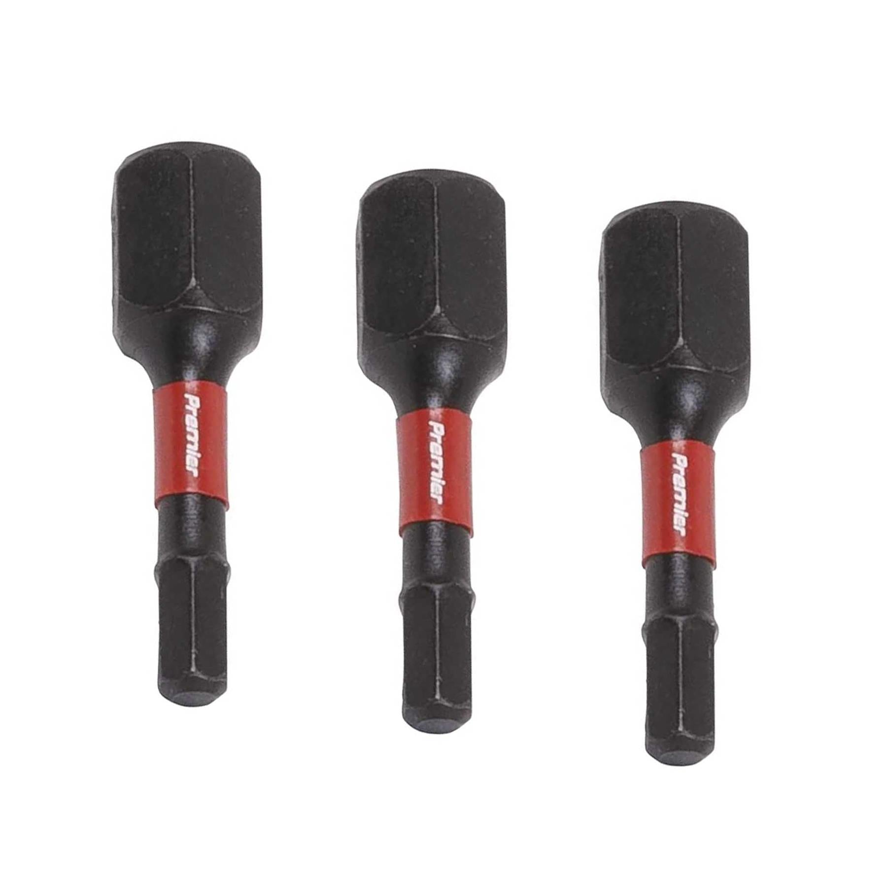 Hex 3mm Impact Power Tool Bits 25mm - 3pc
