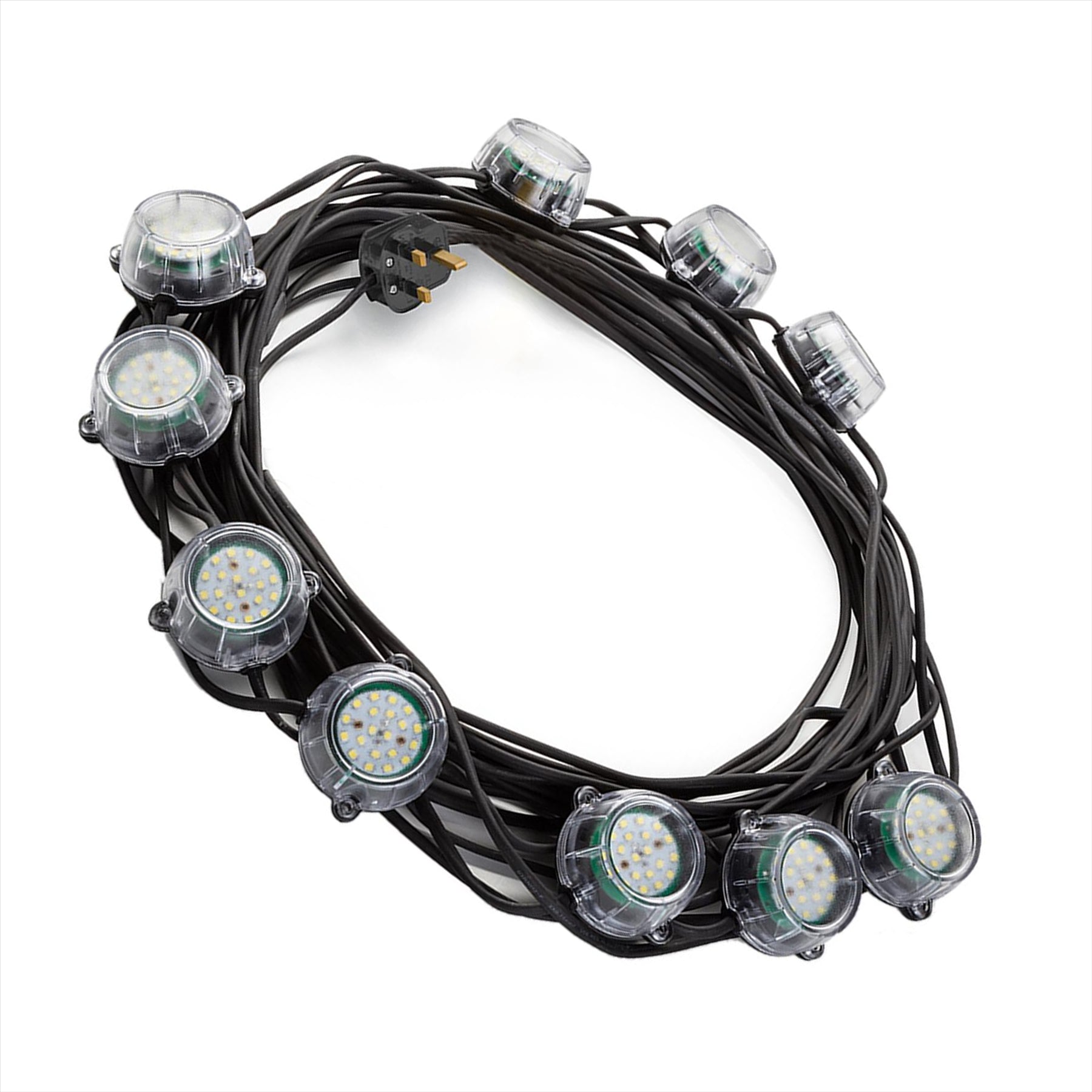 Defender 22m Heavy Duty LED Encapsulated Festoon String Lights 50W 230V 50W